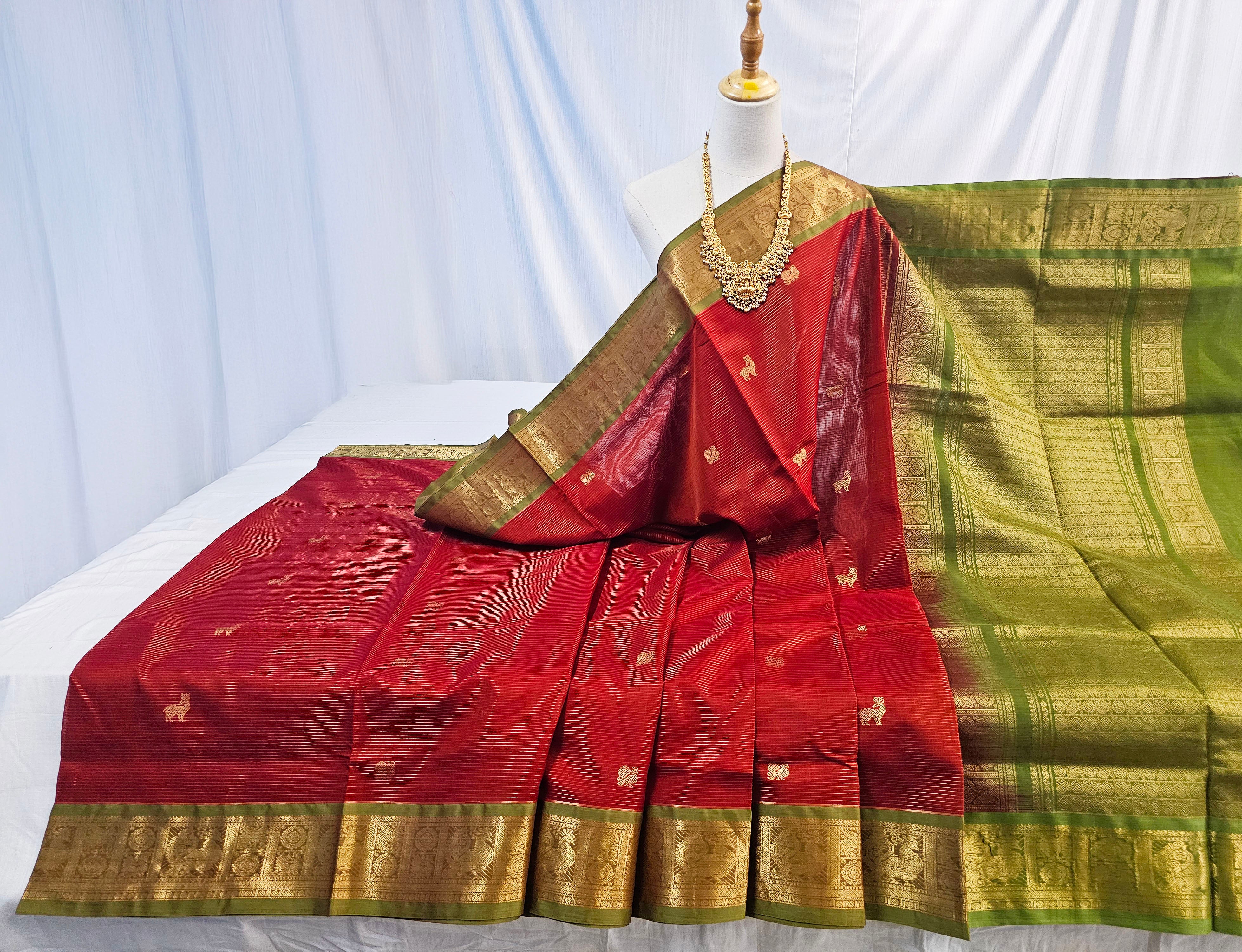 Kanchipuram Pure Silk Cotton Saree
