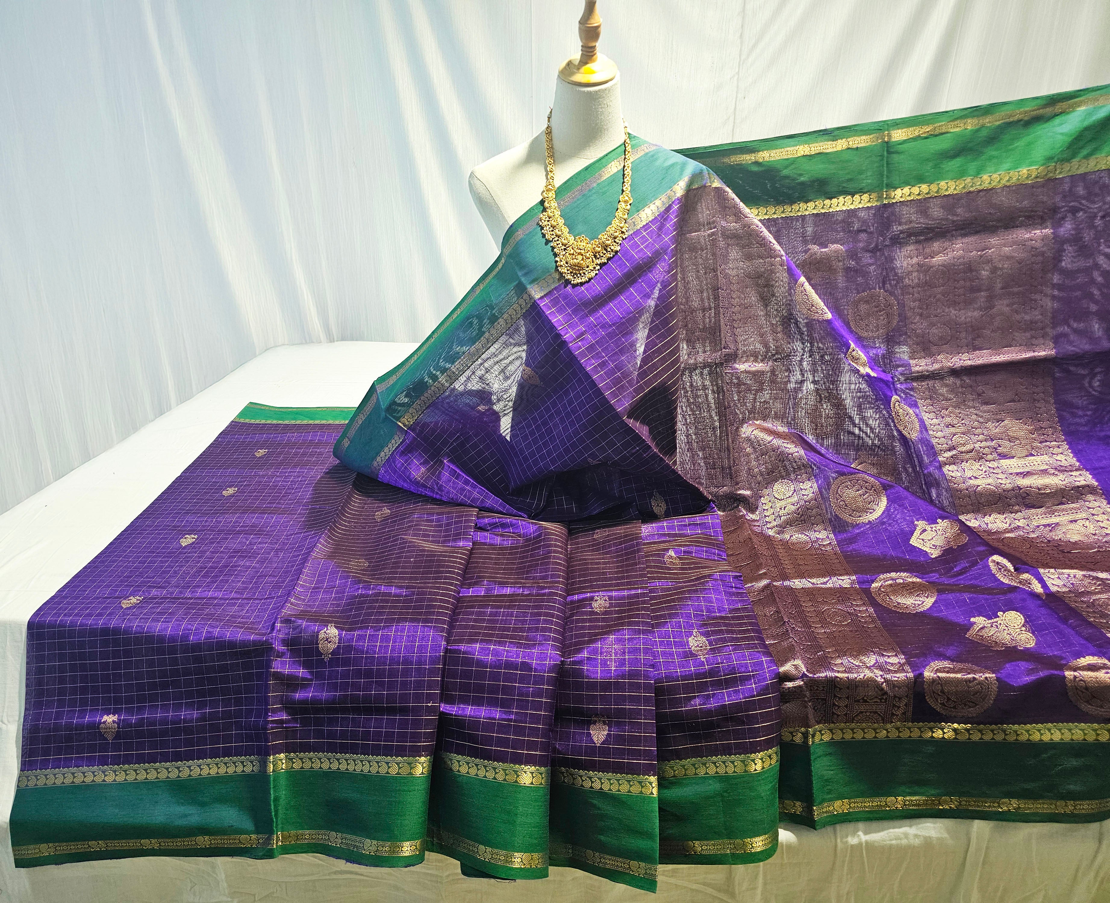 Kanchipuram Pure Silk Cotton Saree