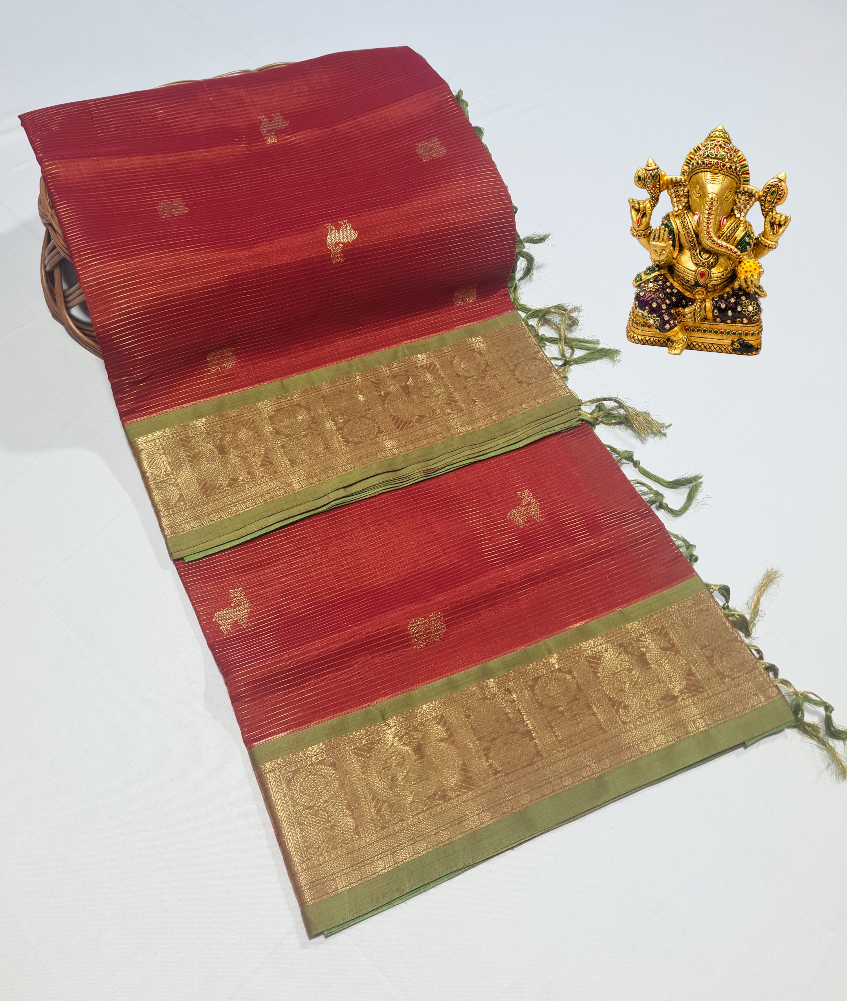 Kanchipuram Pure Silk Cotton Saree
