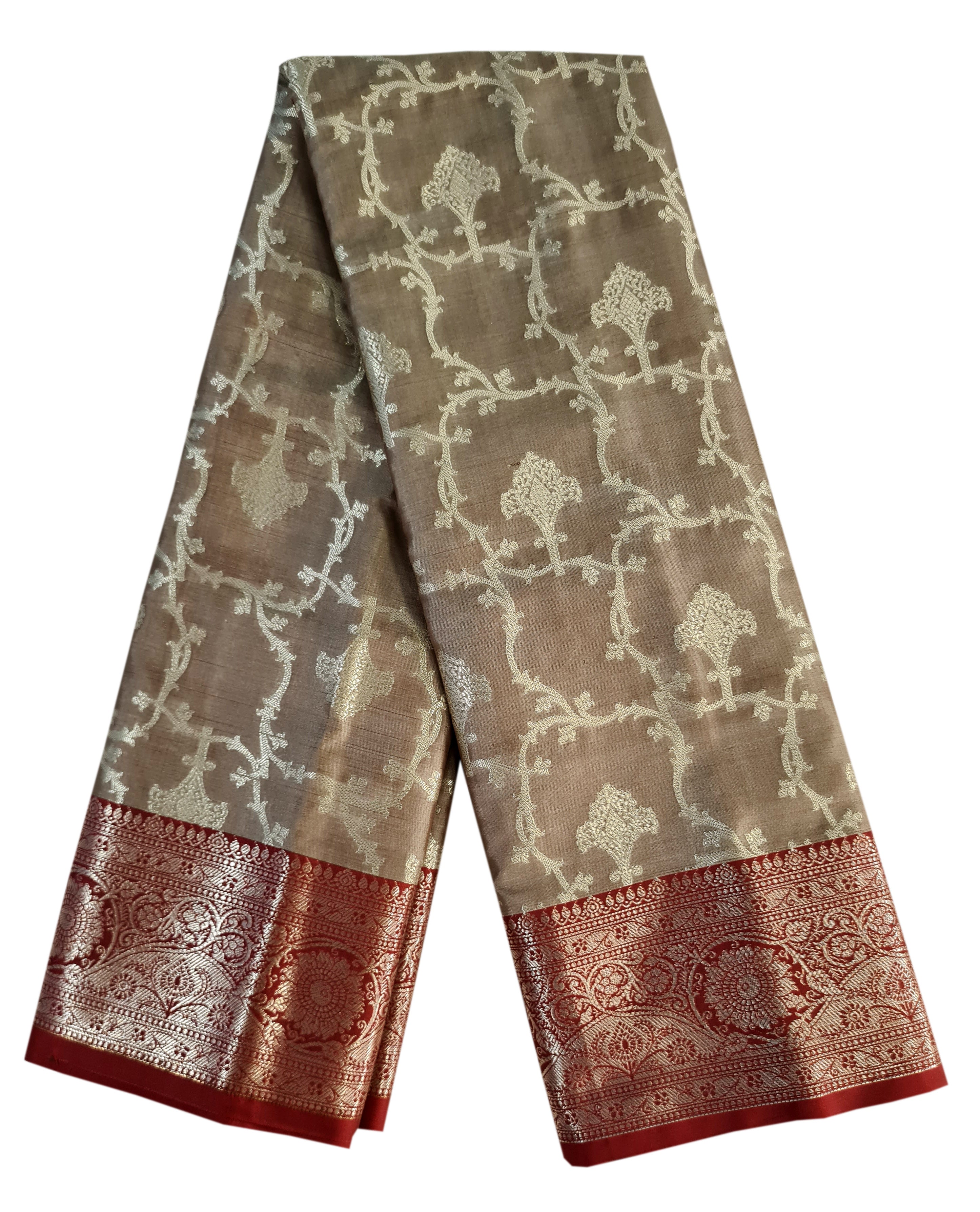 Banarasi Katan Jaal Silk Sarees
