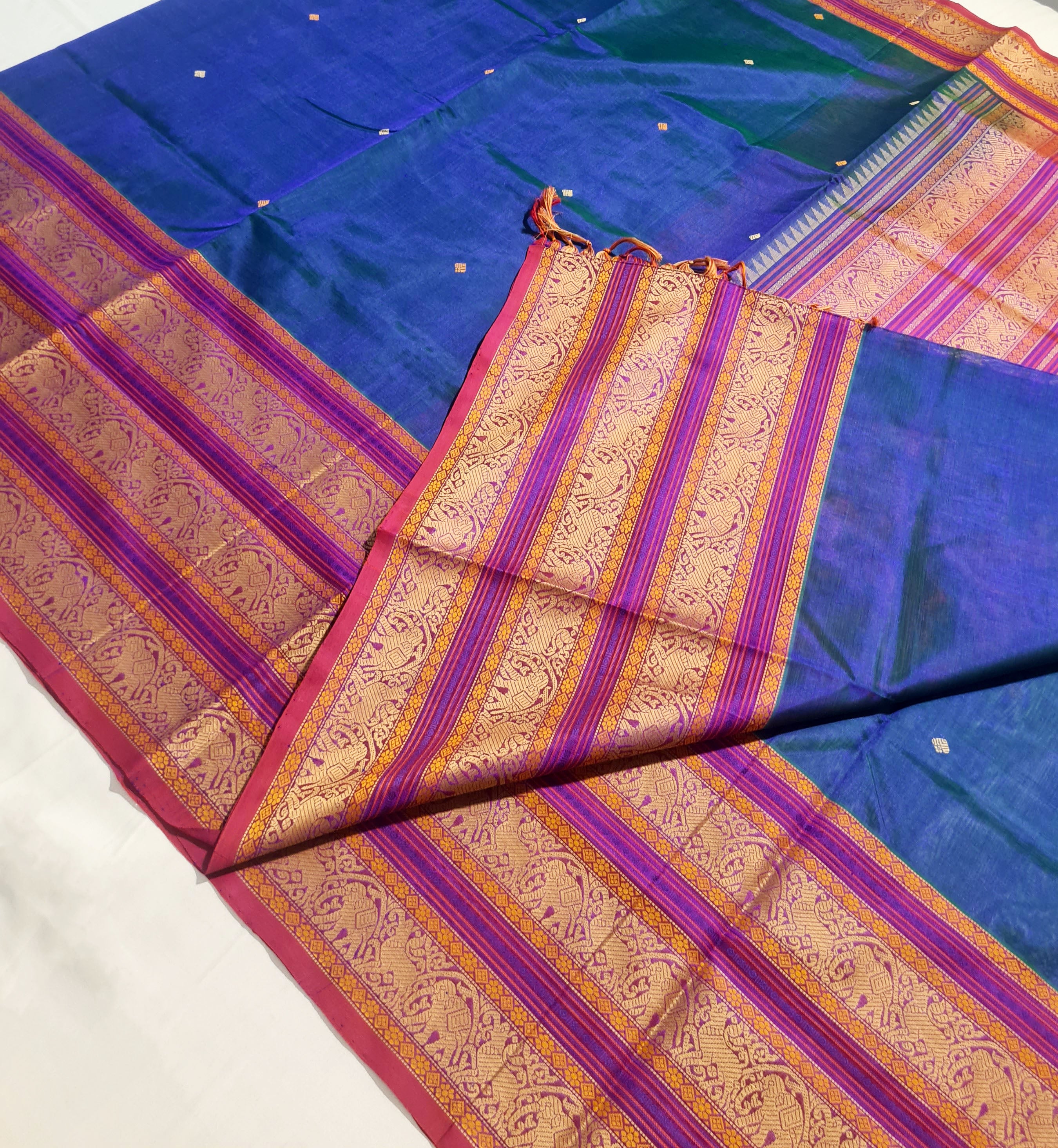 Kanchipuram Pure Silk Cotton Saree
