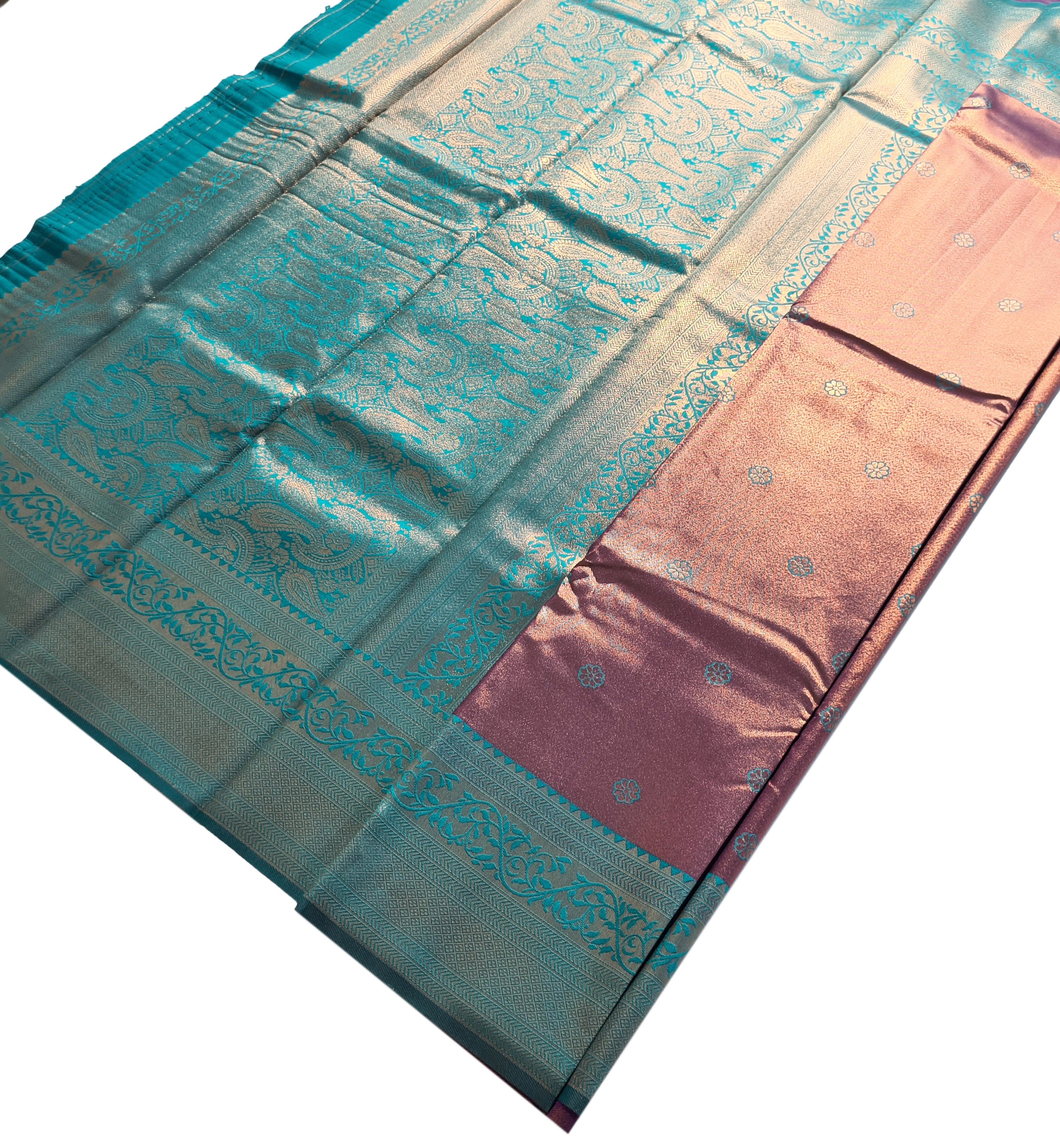 Antique Zari Butta Silk Saree