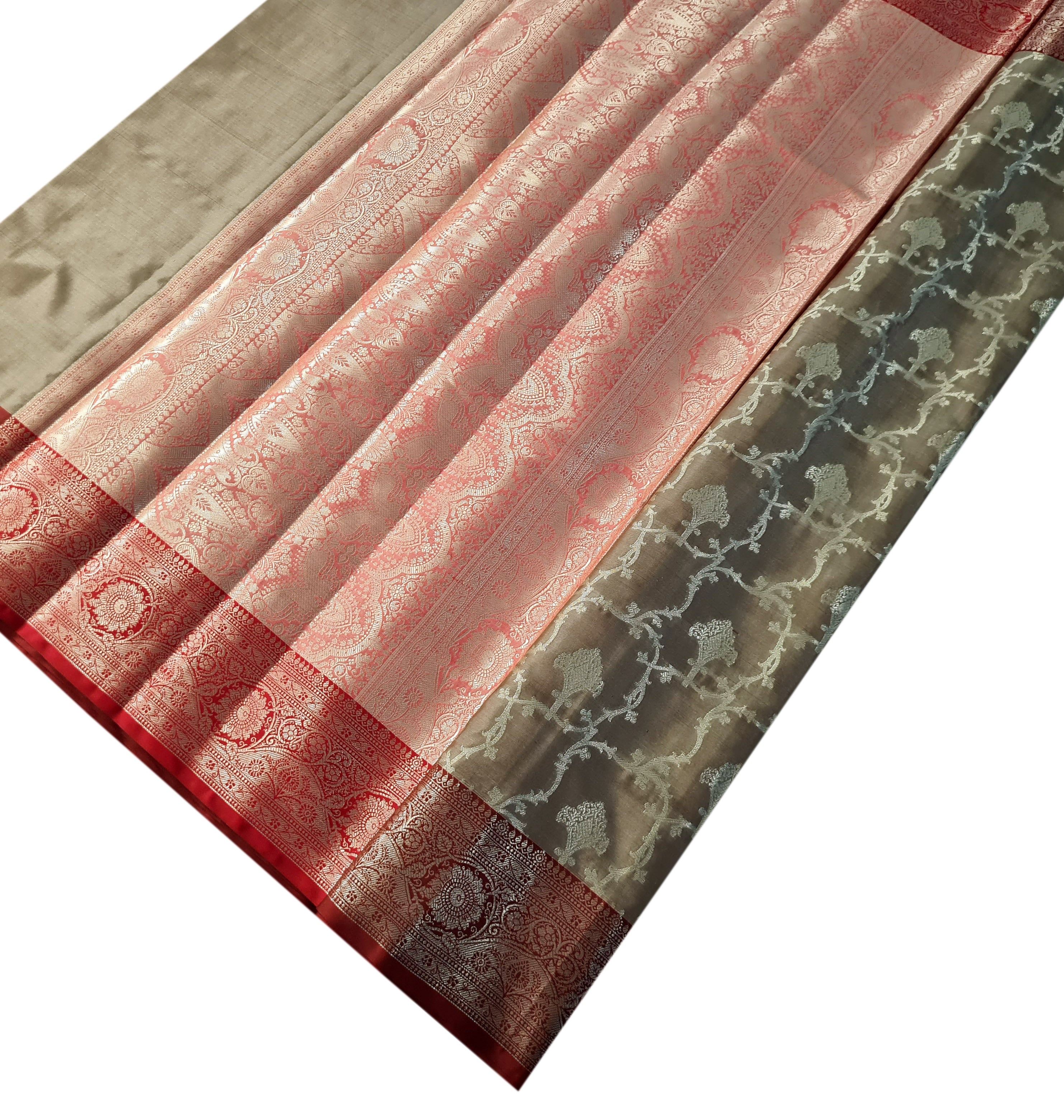 Banarasi Katan Jaal Silk Sarees
