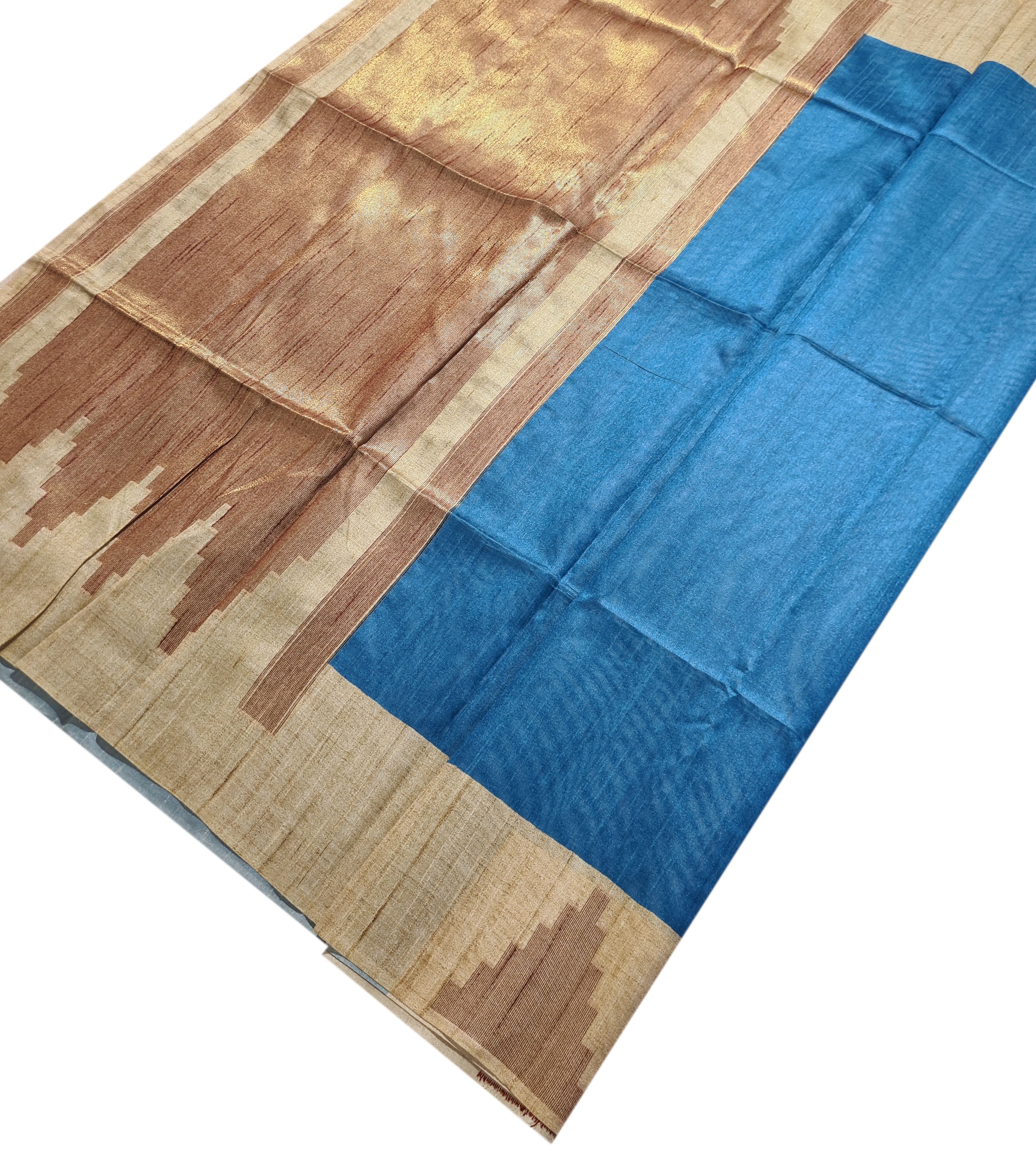 Semi Tussar Antic Design Sarees