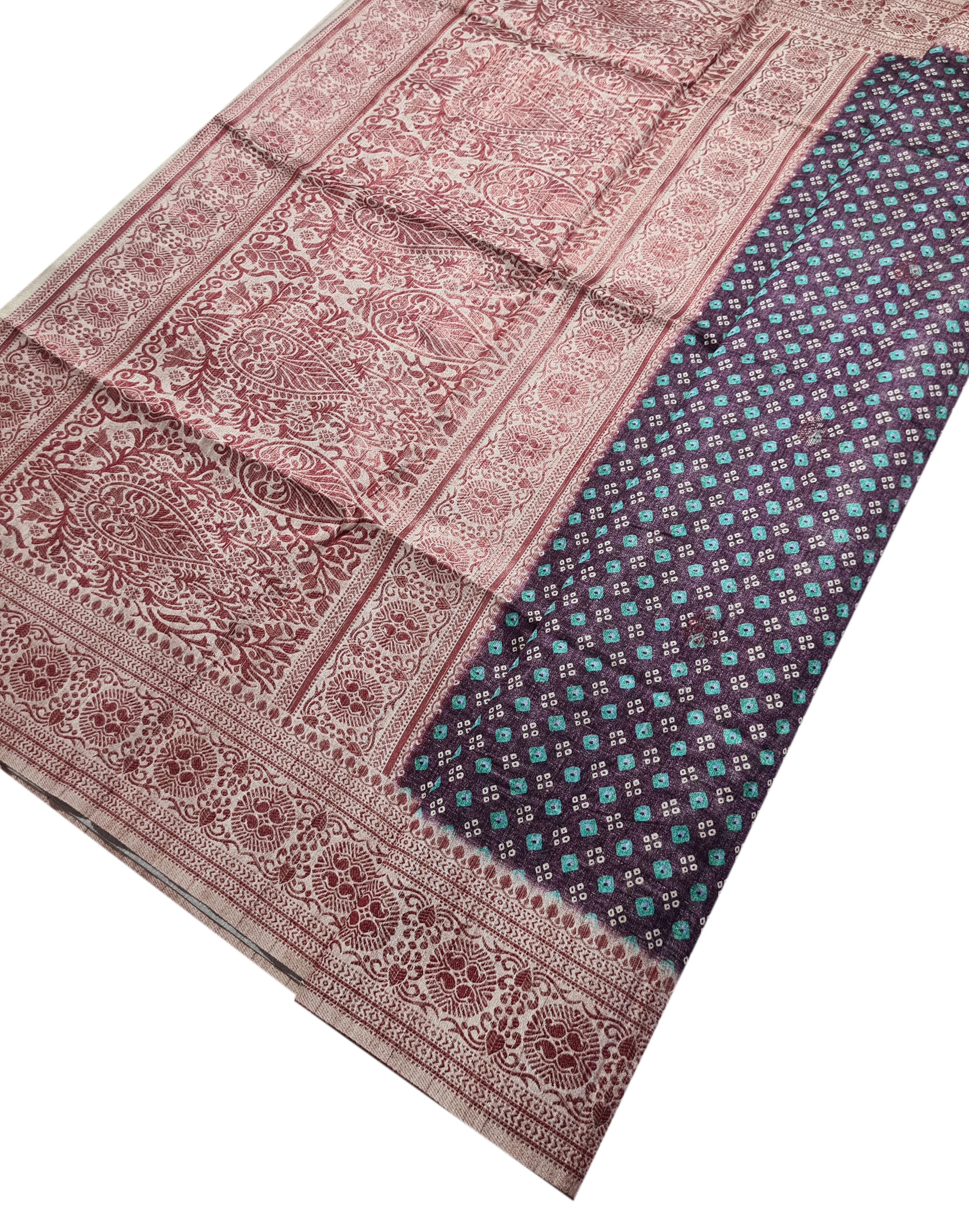 Antic Design semi Tussar Sarees