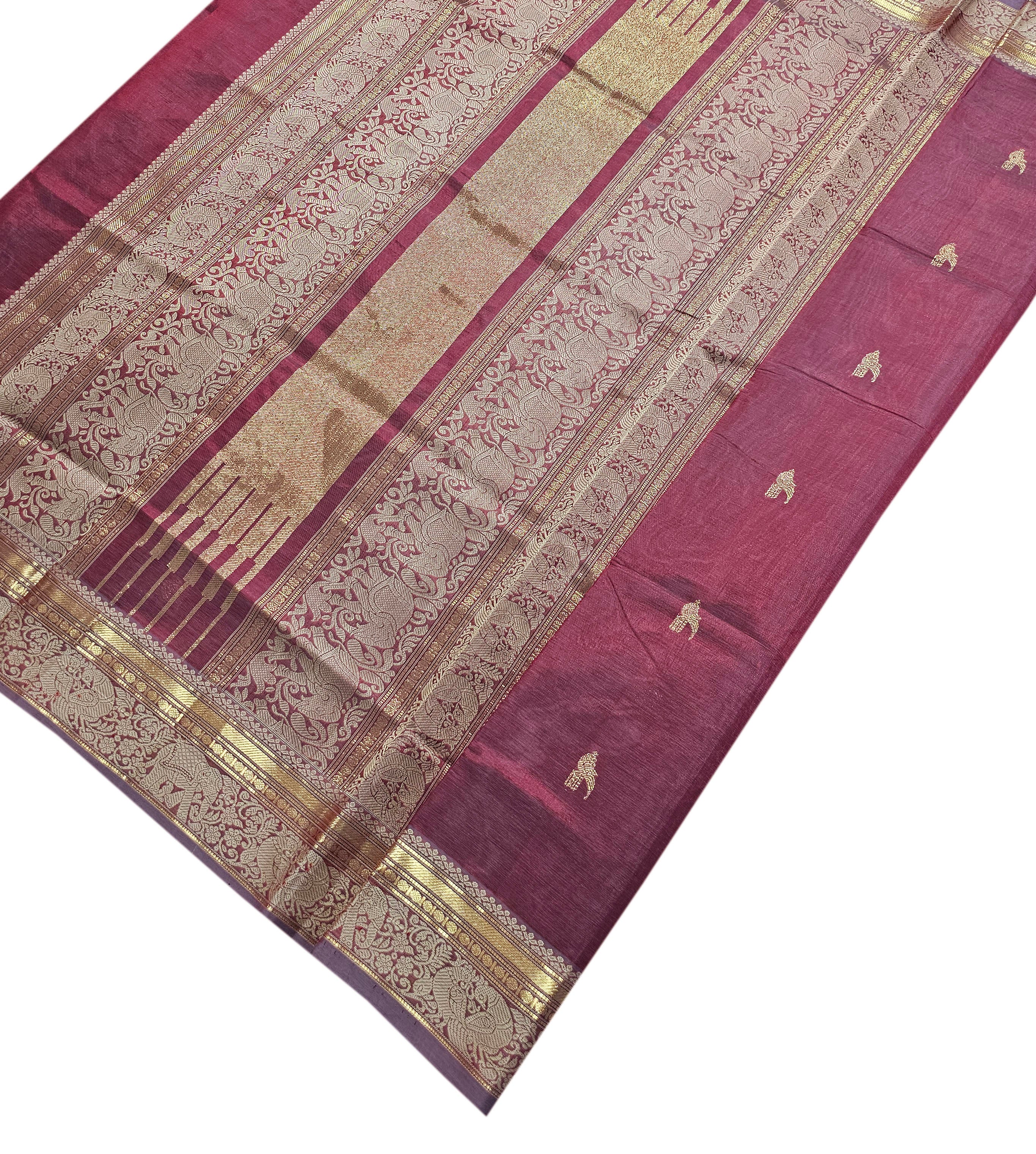 Kanchipuram Pure Silk Cotton Saree