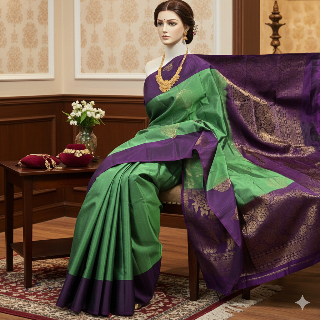 Kanchipuram Pure Soft Silk Saree