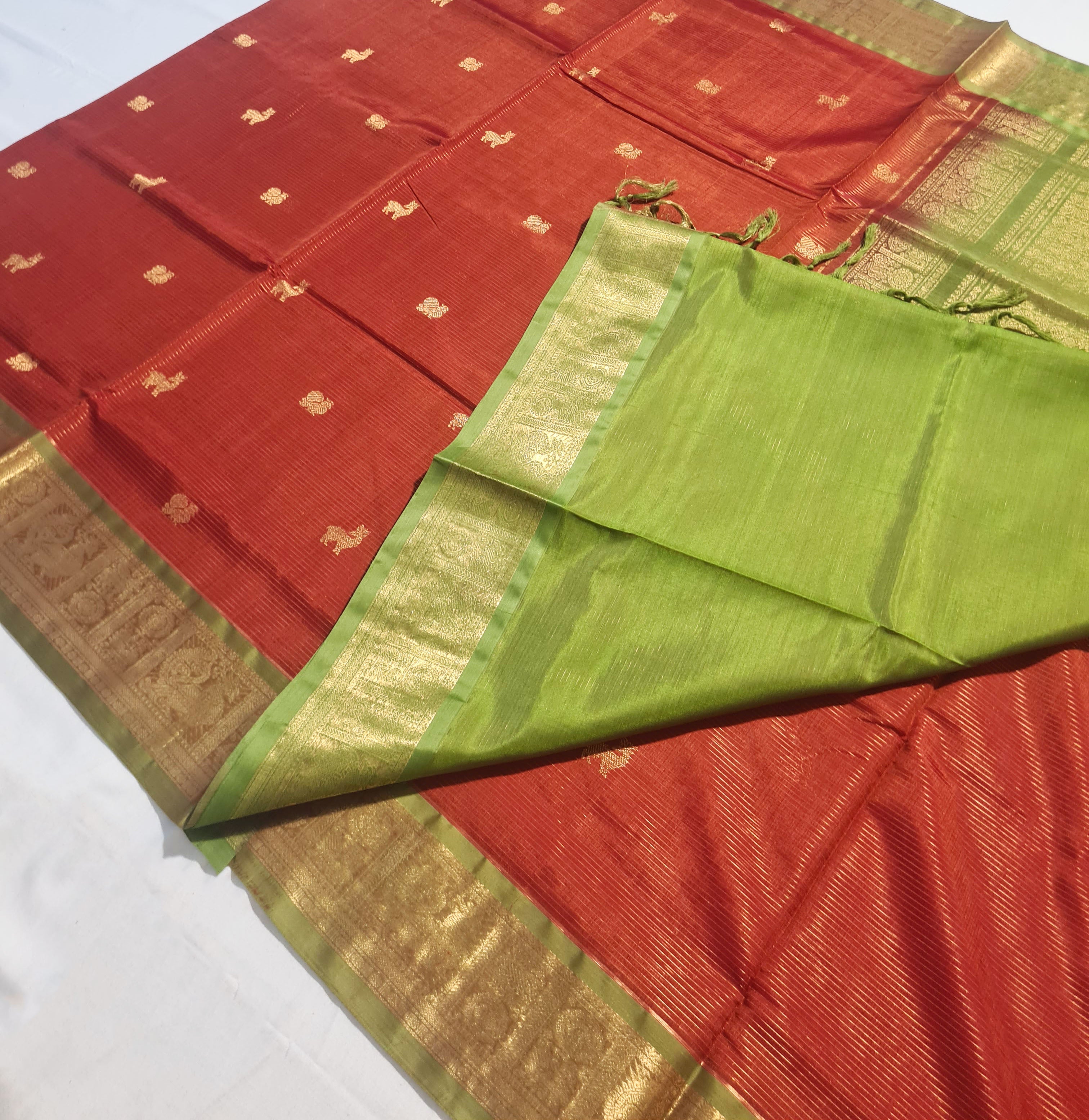 Kanchipuram Pure Silk Cotton Saree