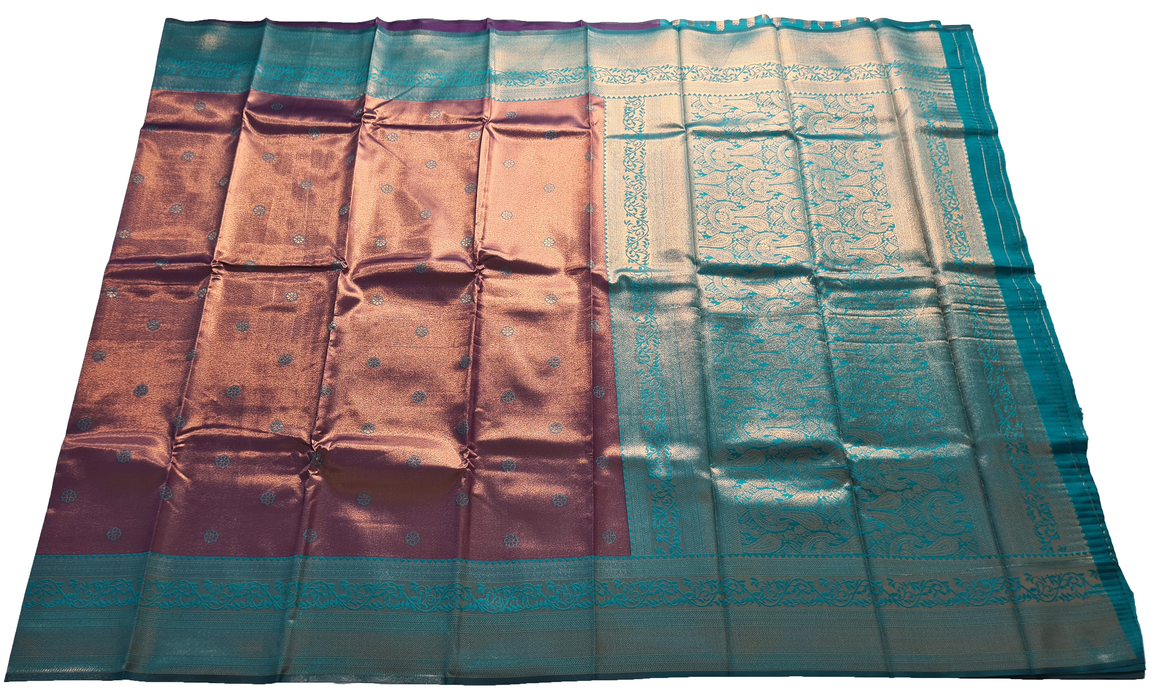 Antique Zari Butta Silk Saree