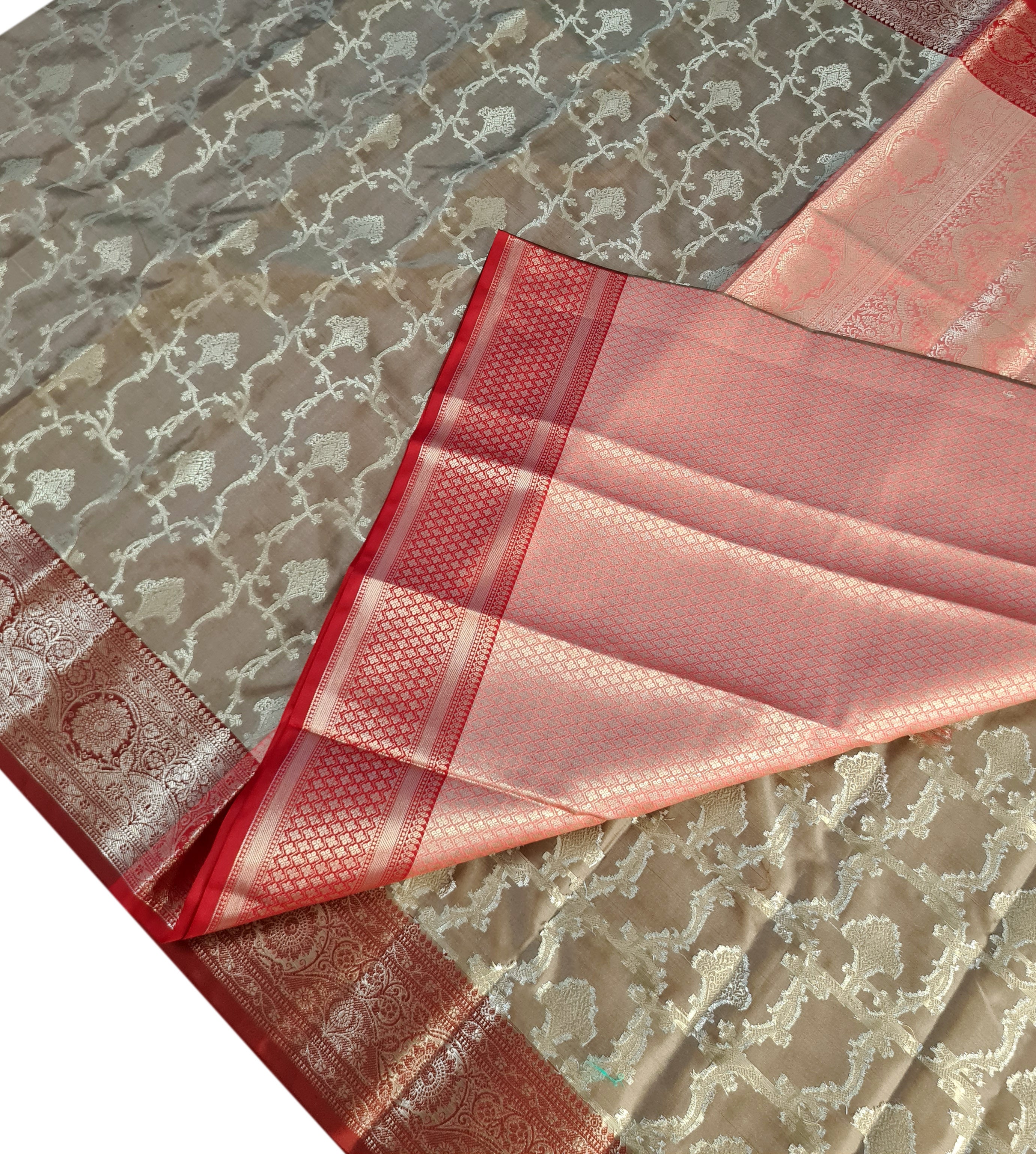 Banarasi Katan Jaal Silk Sarees