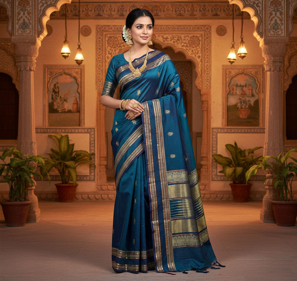 Kanchipuram Pure Silk Cotton Saree