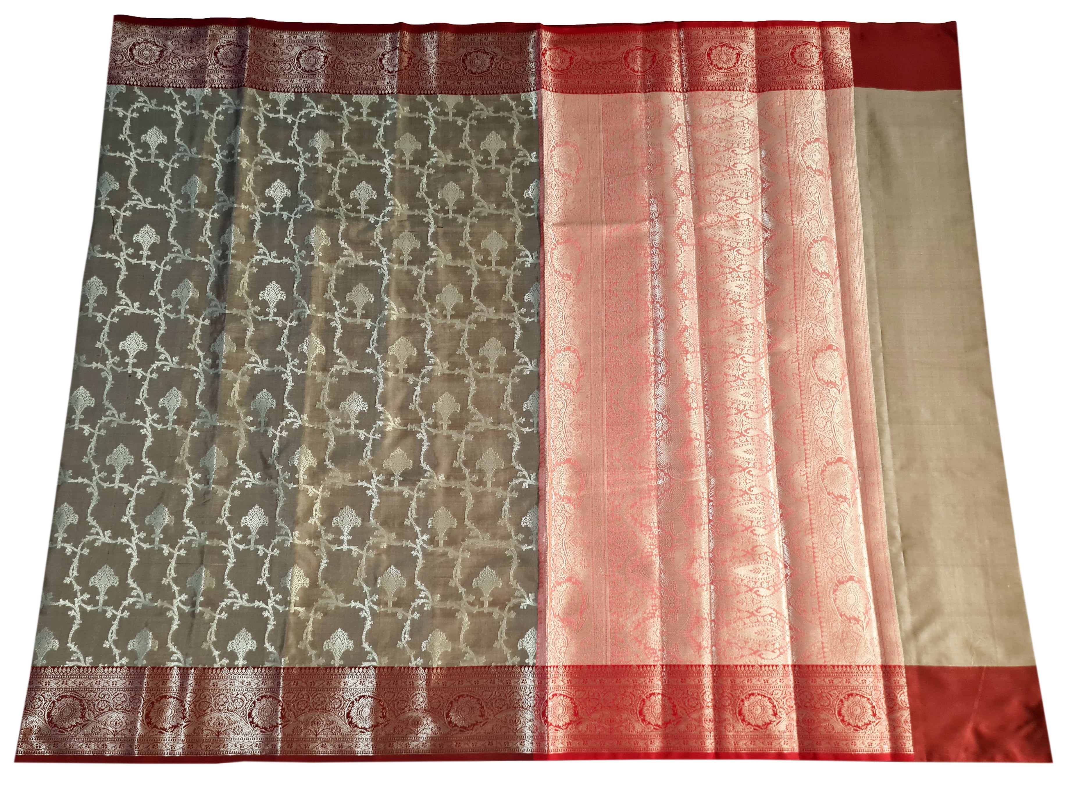 Banarasi Katan Jaal Silk Sarees