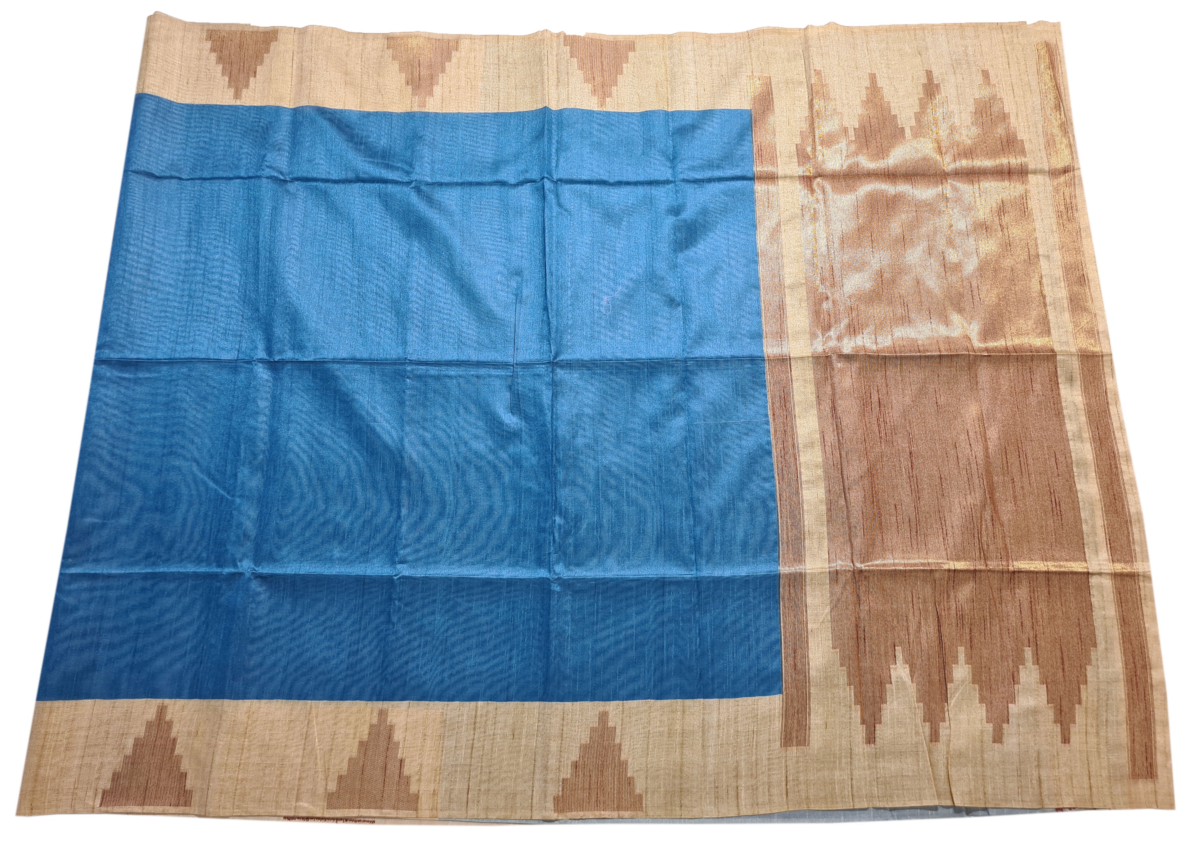 Semi Tussar Antic Design Sarees