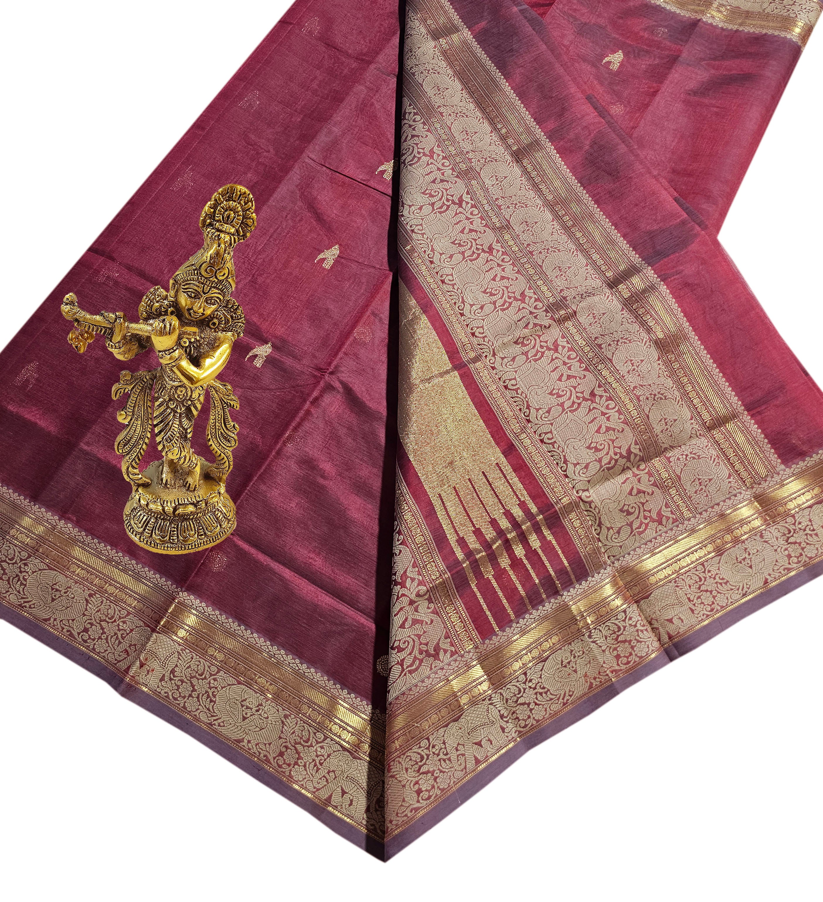 Kanchipuram Pure Silk Cotton Saree