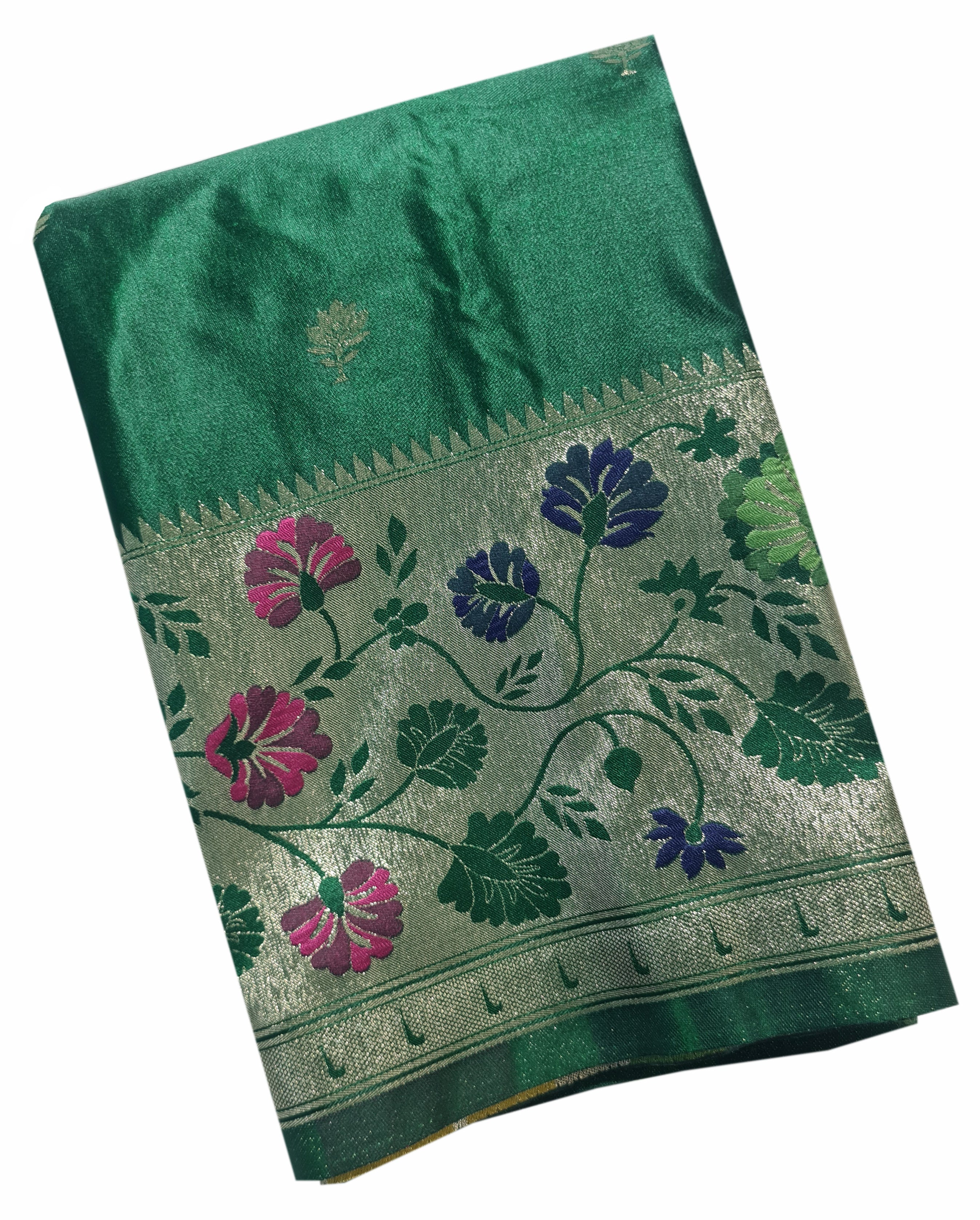 Bengaluru Crape Antic Silk Meena Sarees