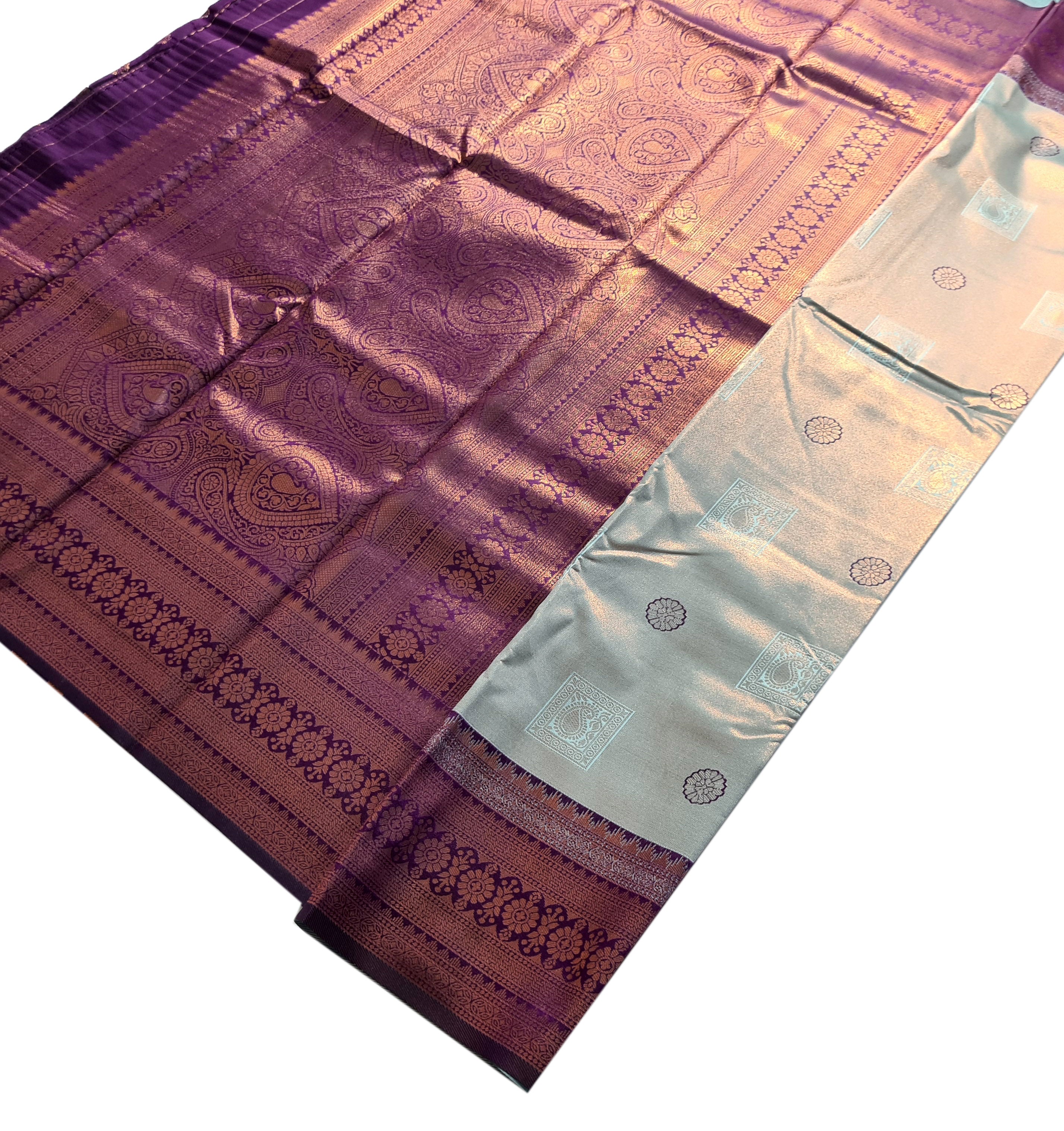 Antique Zari Butta Silk Saree