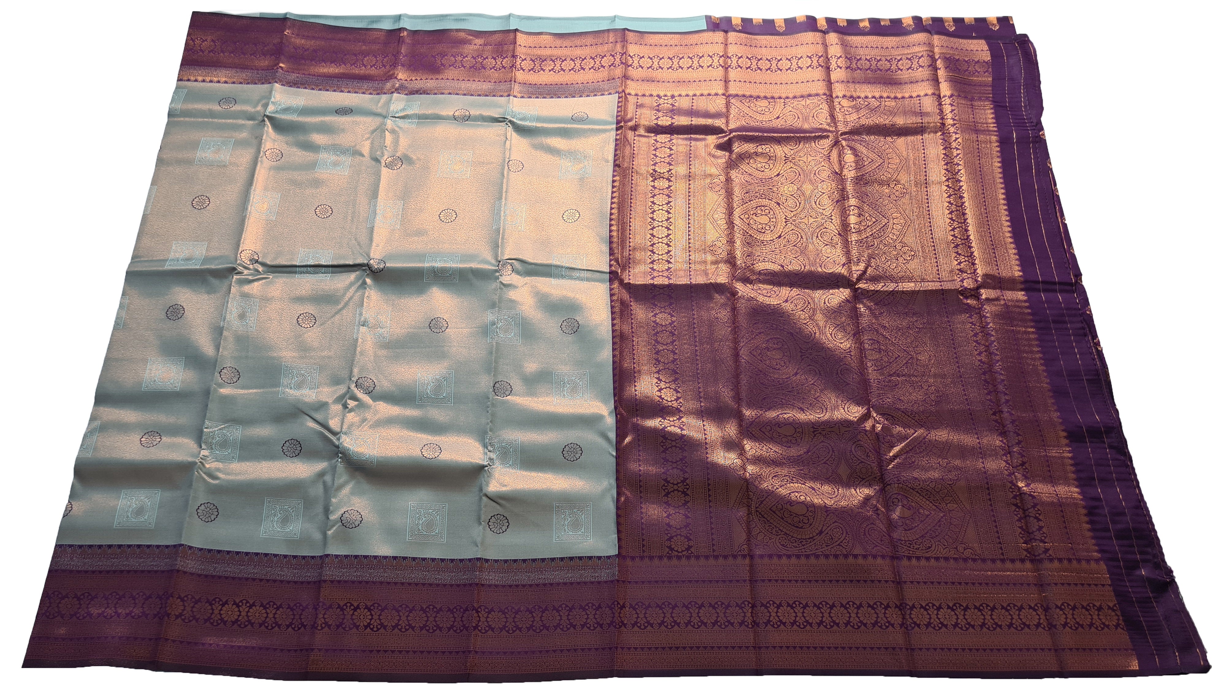 Antique Zari Butta Silk Saree