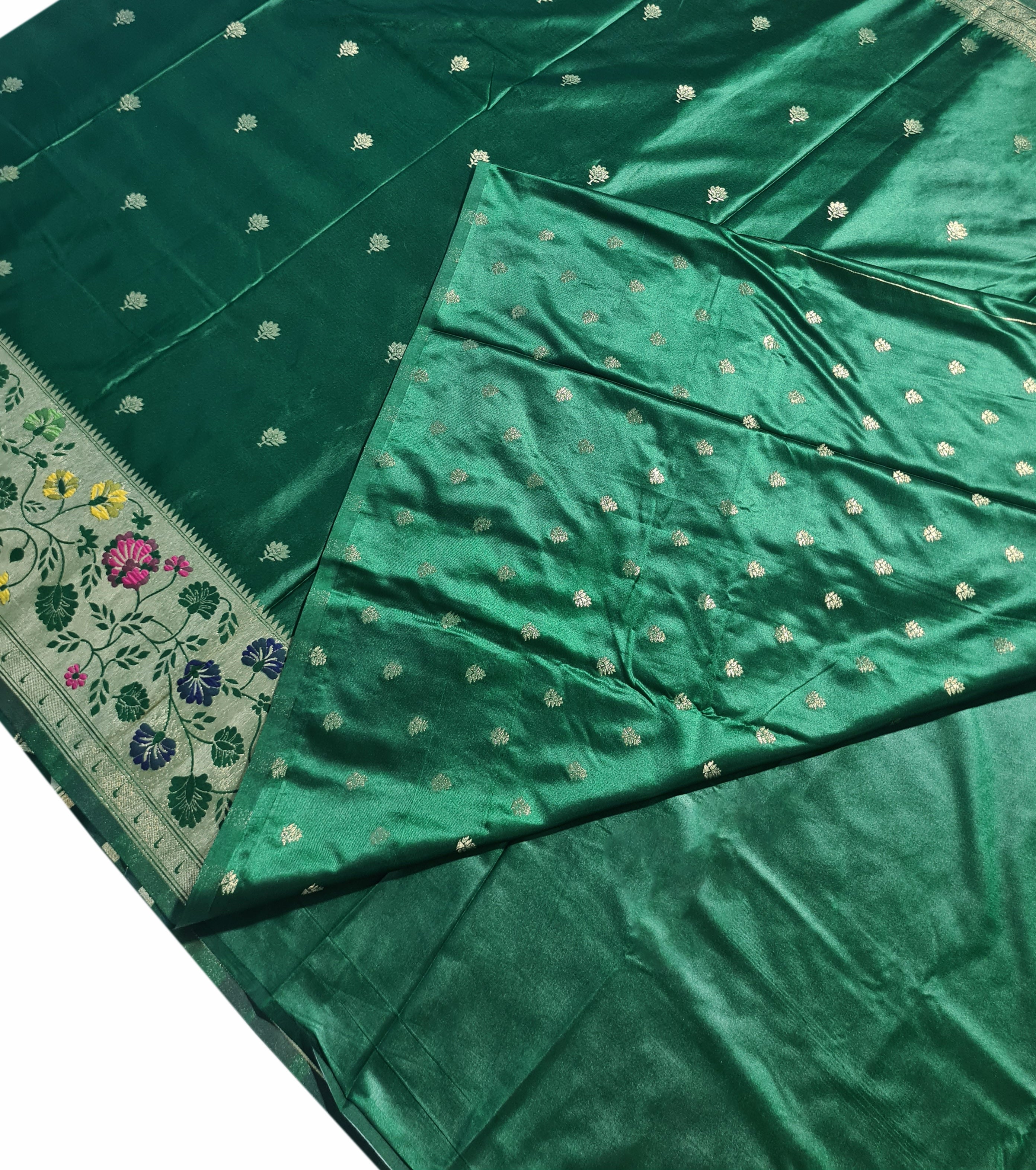 Bengaluru Crape Antic Silk Meena Sarees