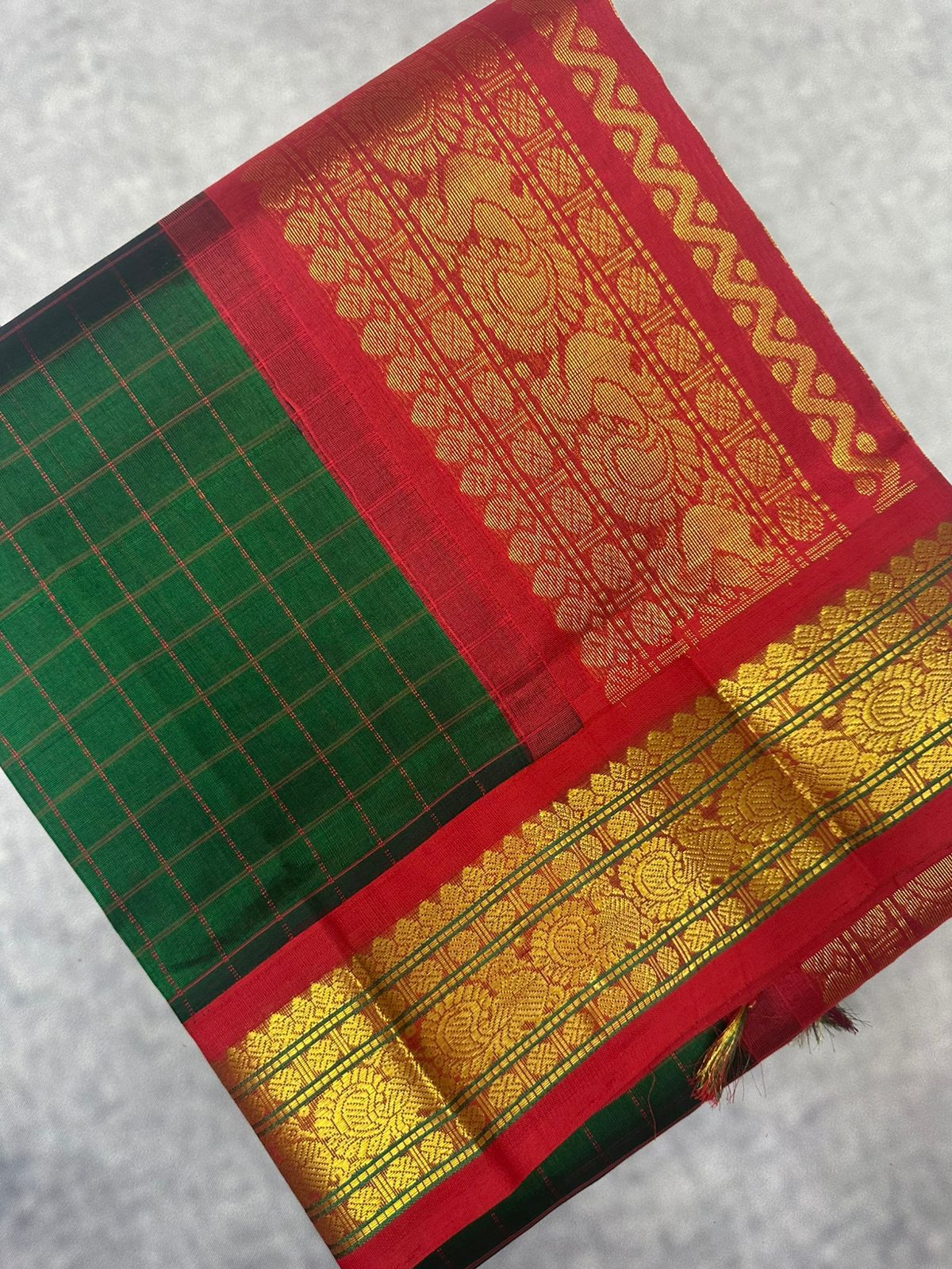 Kanchipuram Pure Silk Cotton Saree