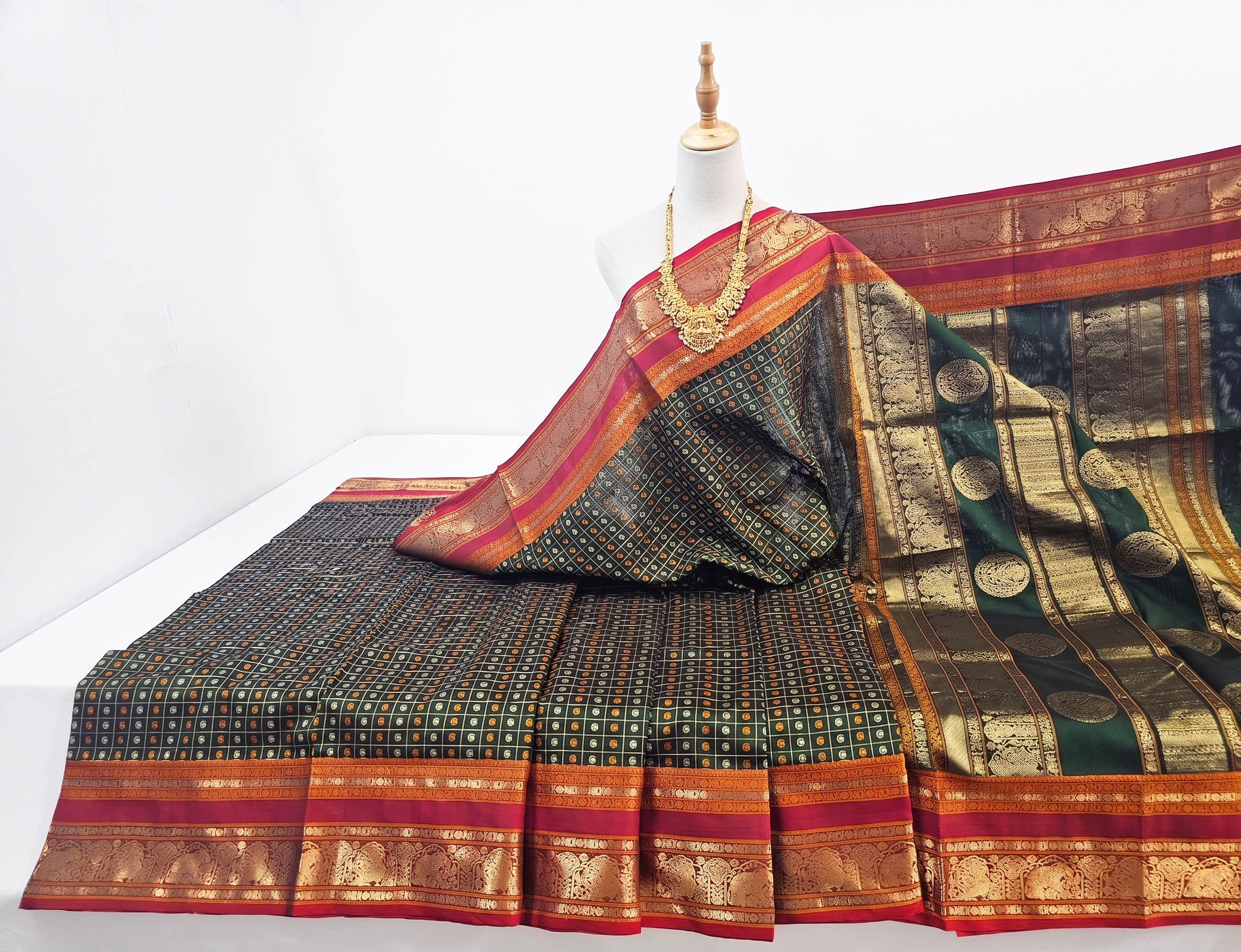 Kanchipuram Pure Silk Cotton Saree