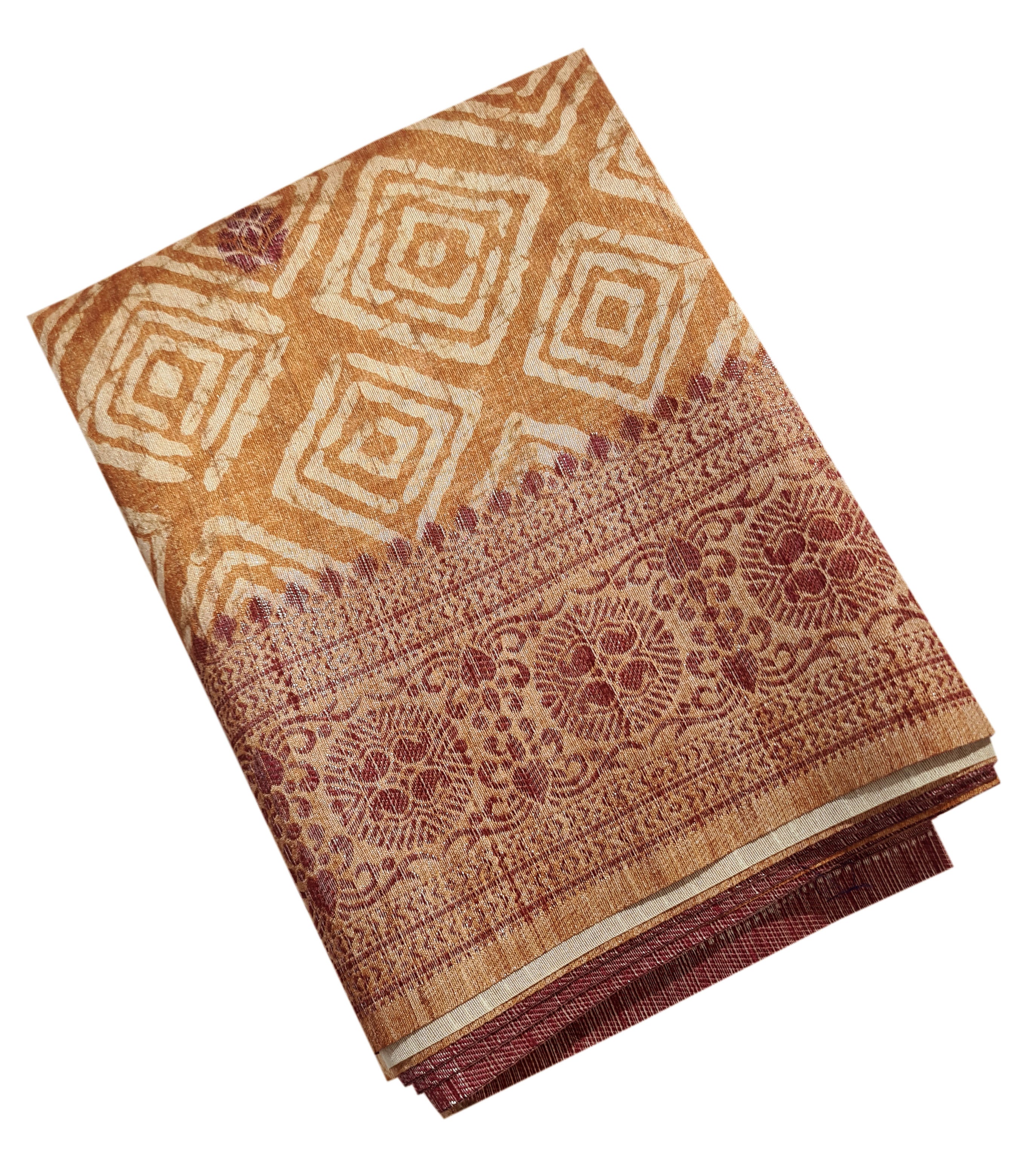 Semi Tussar Antic Design Sarees