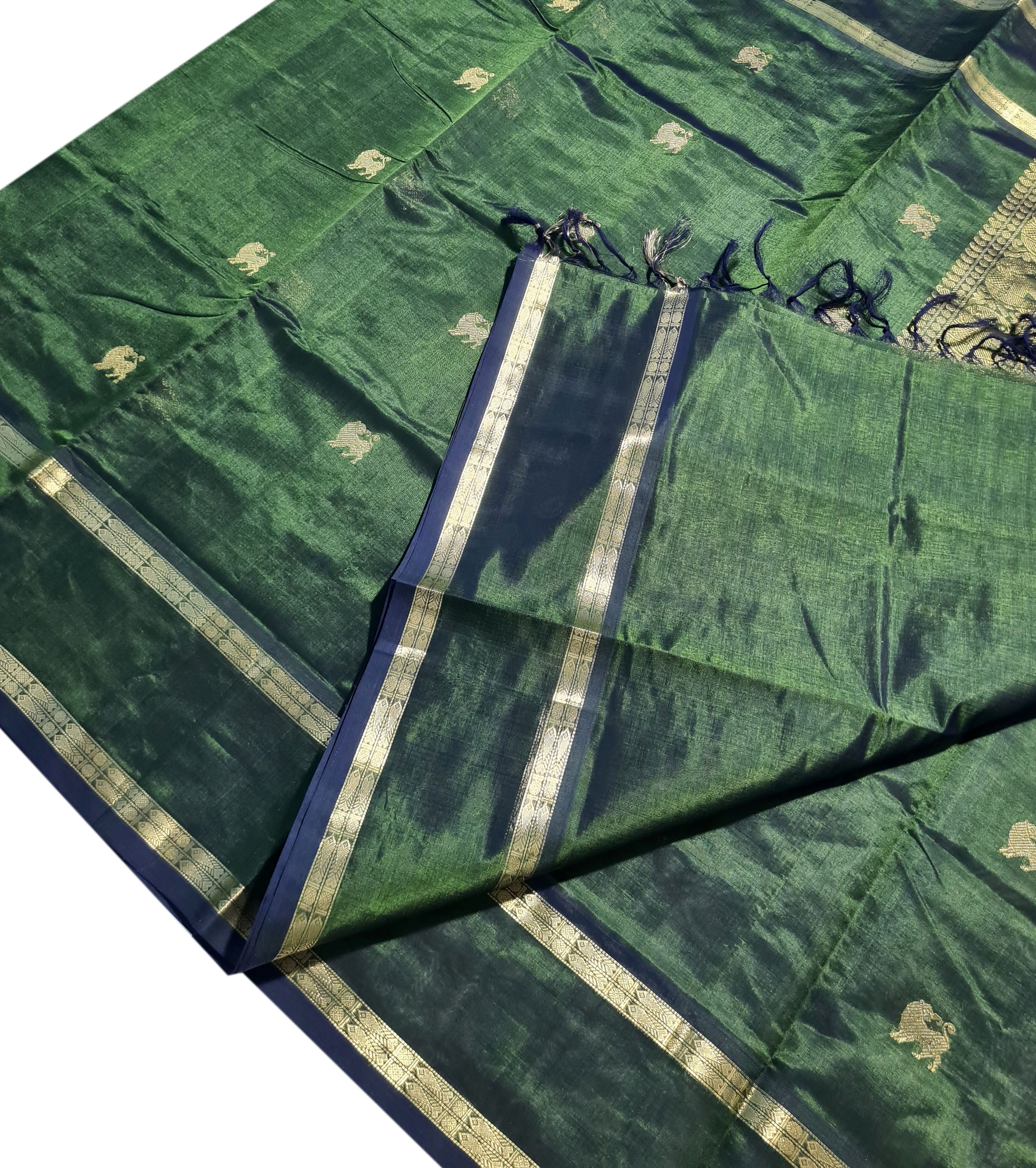 Kanchipuram Pure Silk Cotton Saree