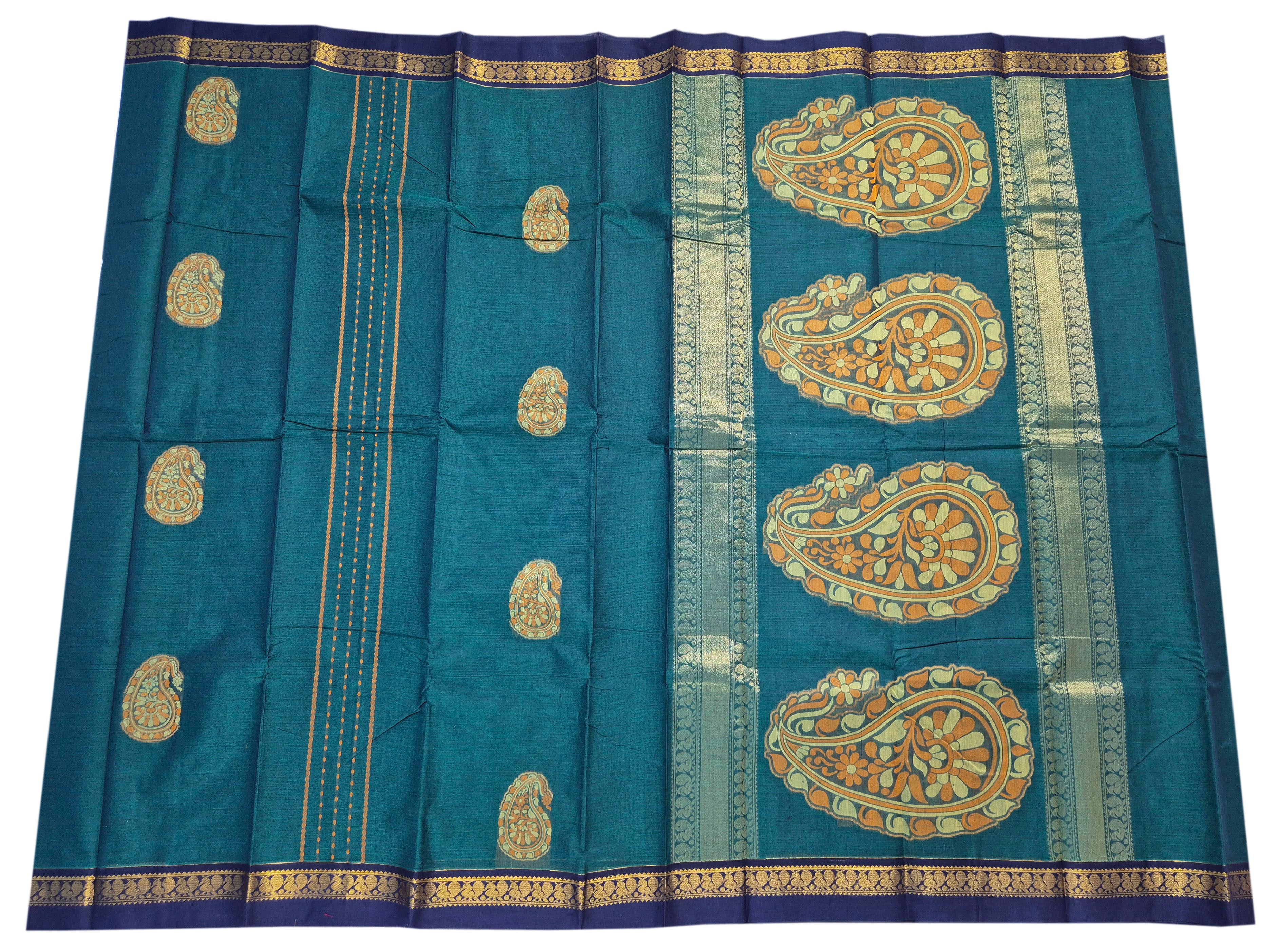 Rich pallu Kanchipuram Pure Rich Cotton Sarees