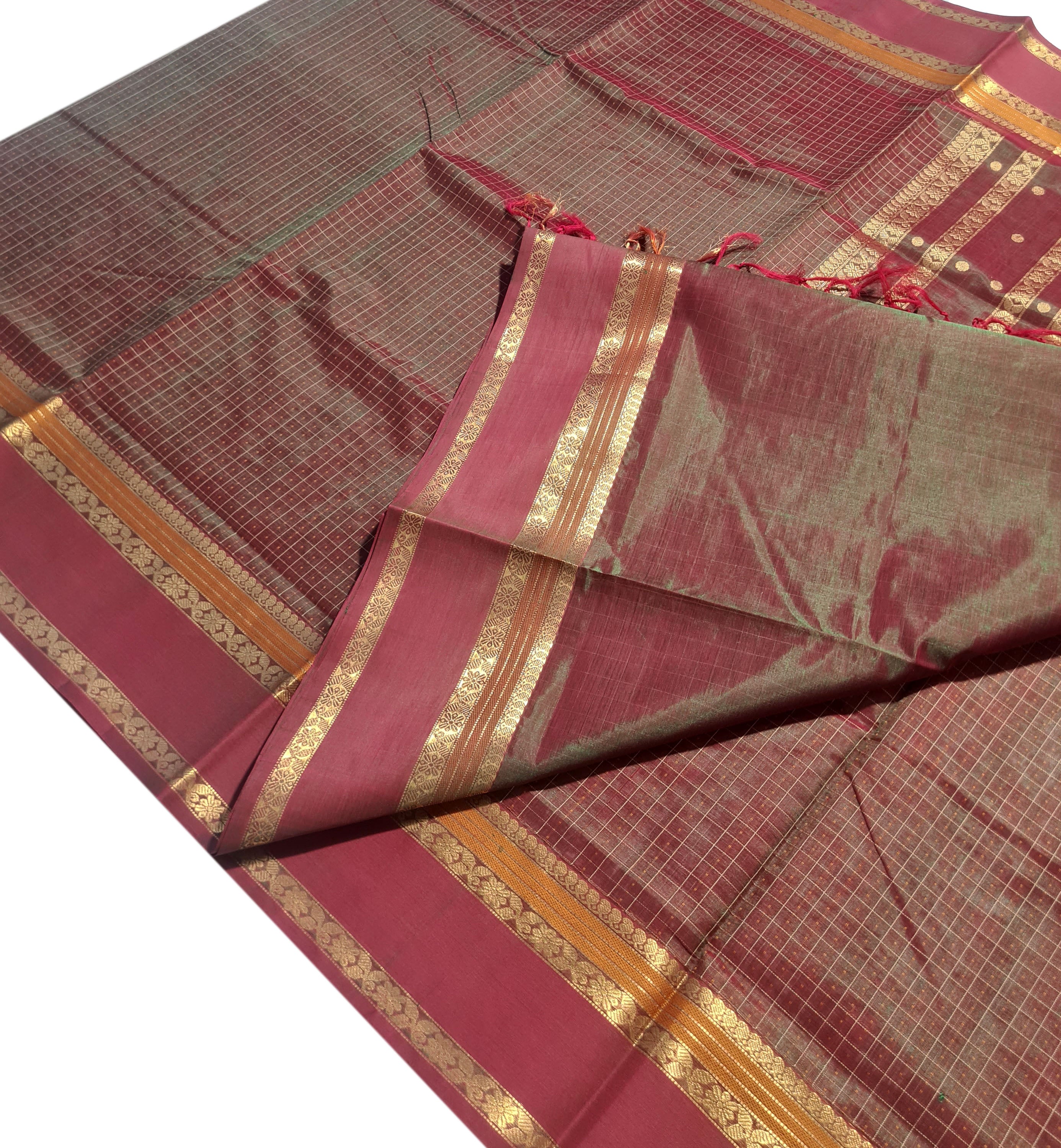 Kanchipuram Pure Silk Cotton Saree