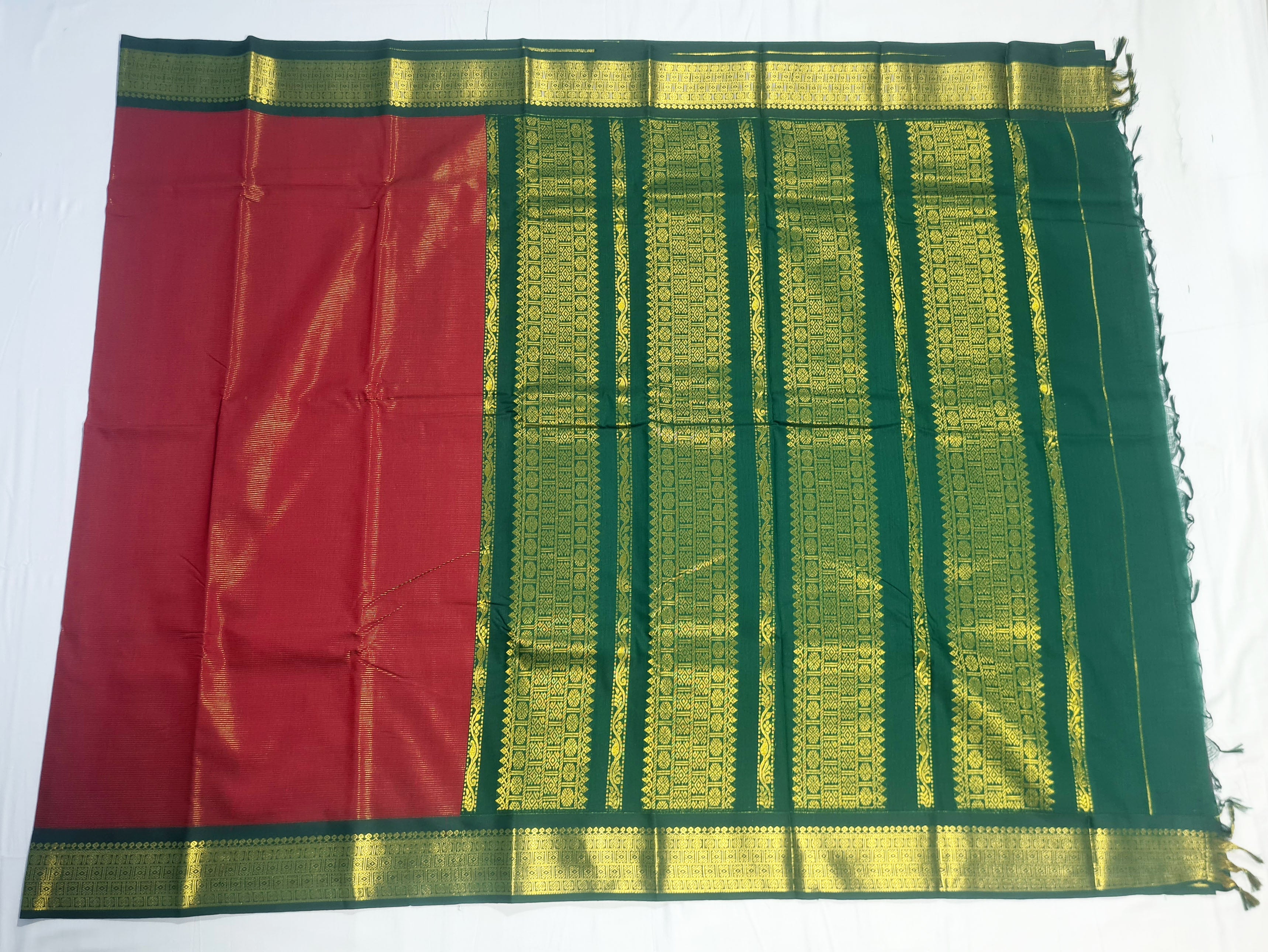 Kanchipuram Agarlic Cotton Sarees