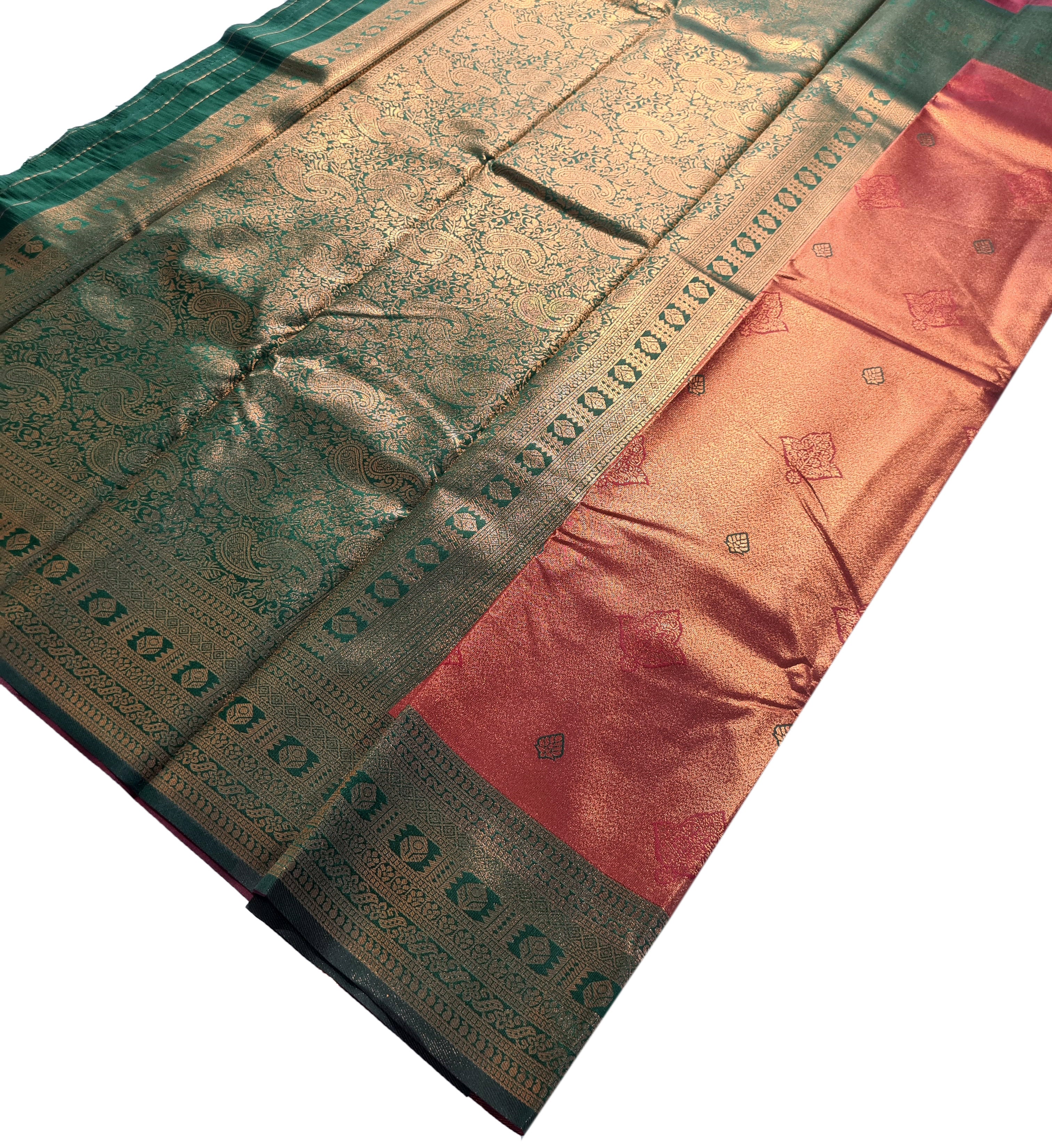 Antique Zari Butta Silk Saree