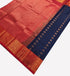 Kanchi Vegan Silk Saree With Contrast Blouse and Rich Jari Pallu