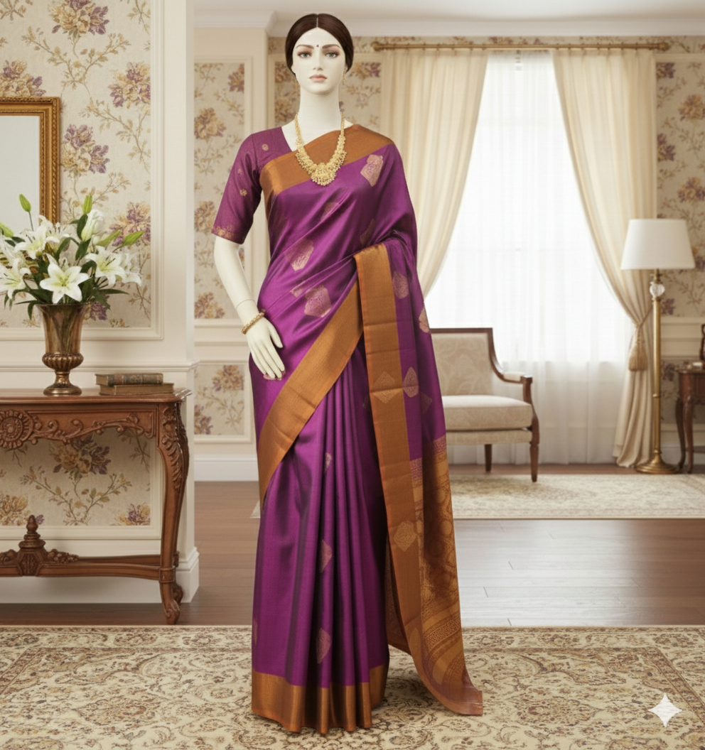 Kanchipuram Pure Soft Silk Saree