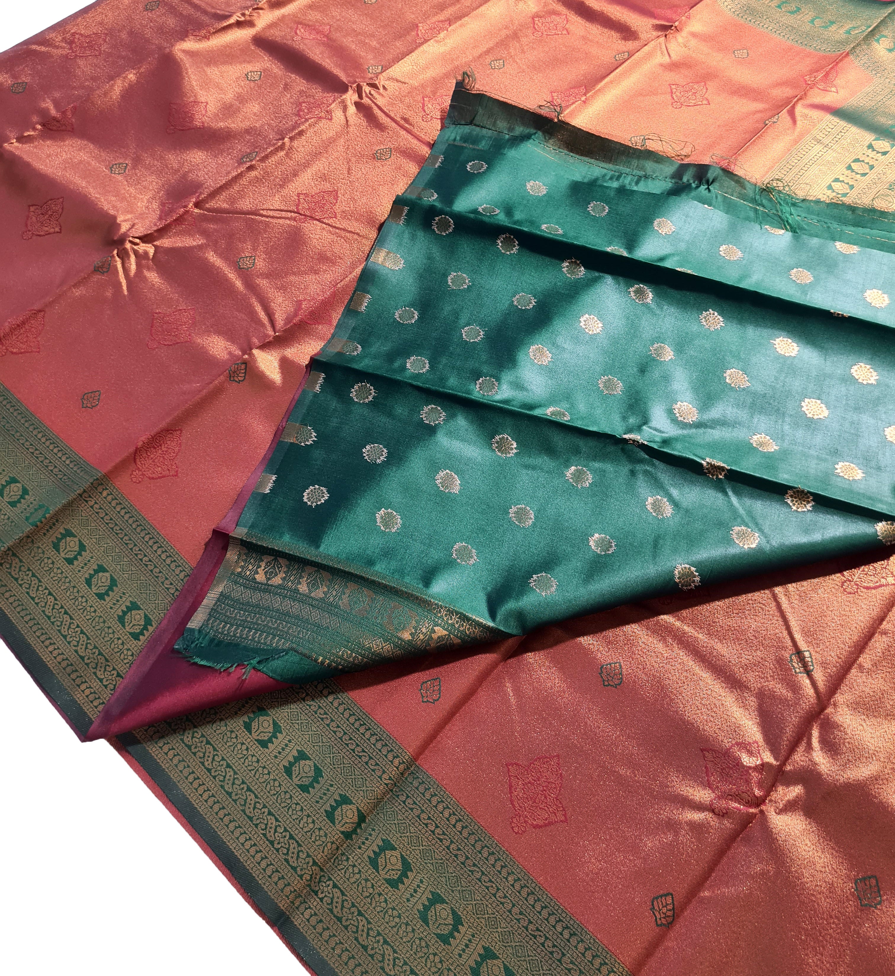 Antique Zari Butta Silk Saree