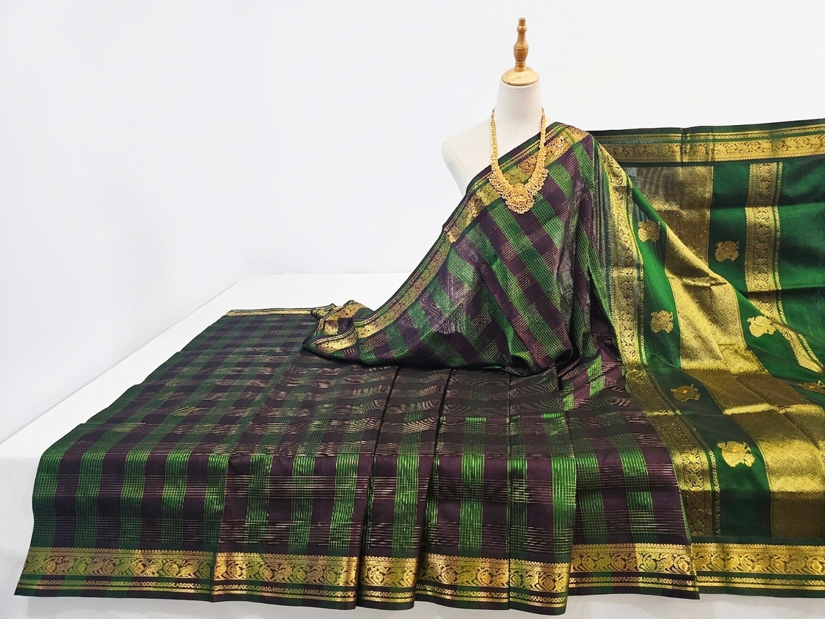 Kanchipuram Pure Silk Cotton Saree