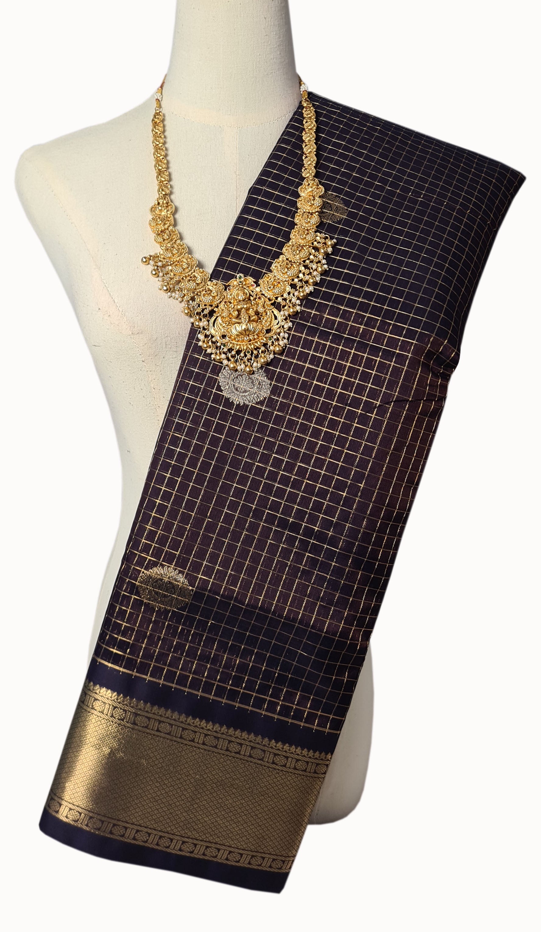 Vairaoosi Kanchipuram Pure Silk Cotton Saree