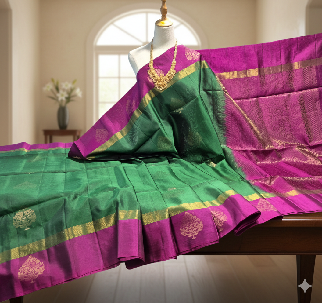 Kanchipuram Pure Soft Silk Saree