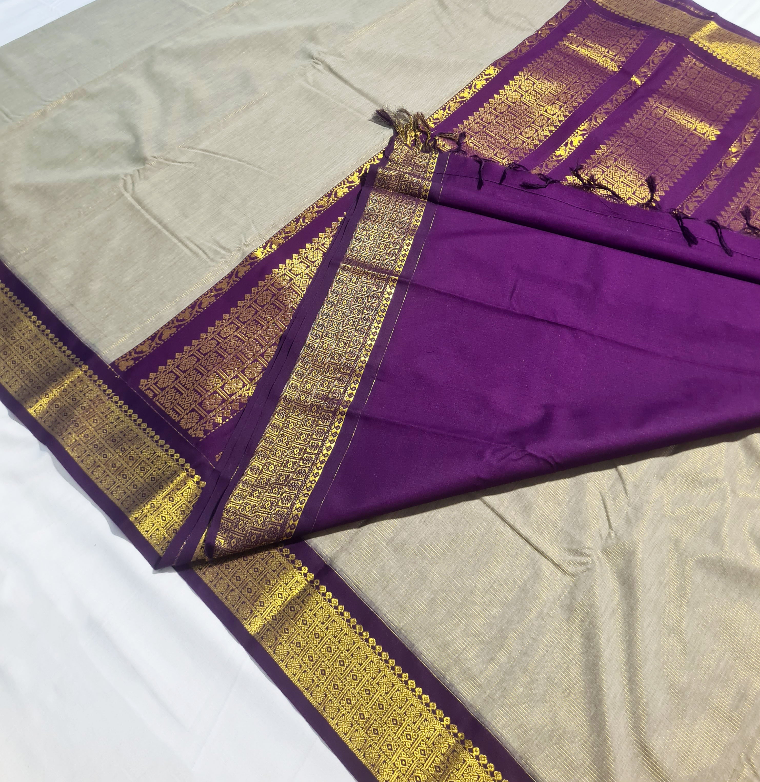 Kanchipuram Agarlic Cotton Sarees