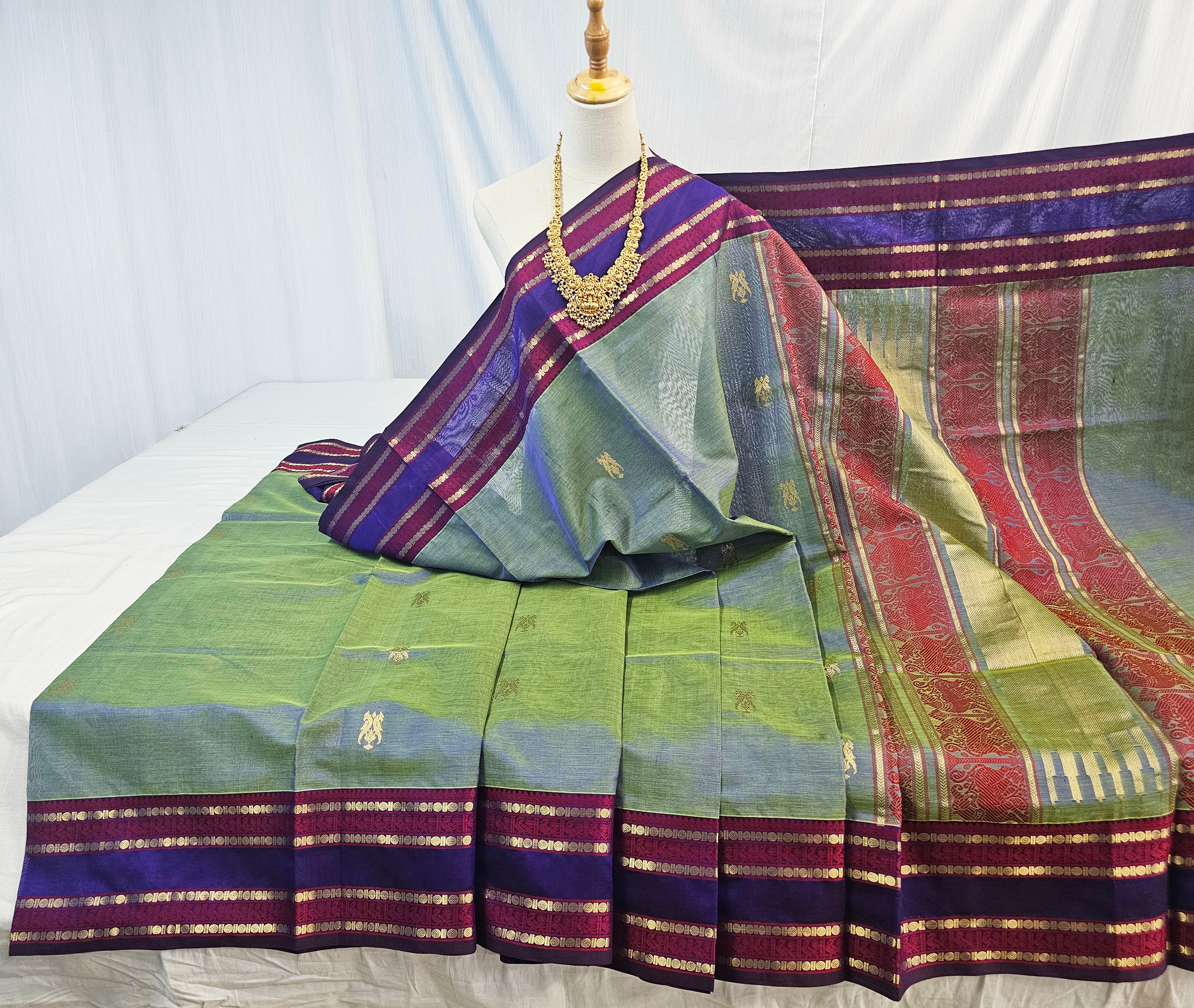 Kanchipuram Pure Silk Cotton Saree