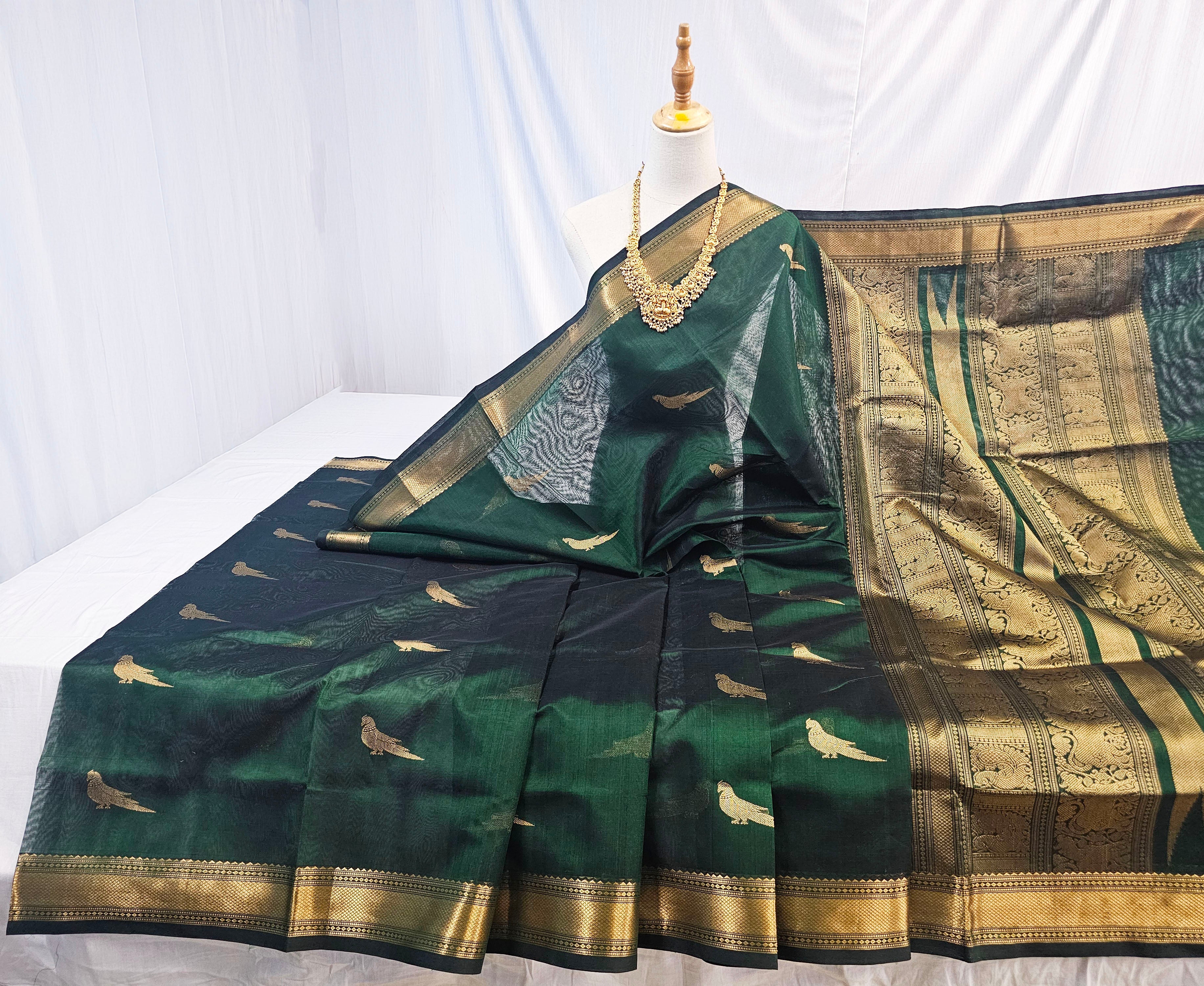 Kanchipuram Pure Silk Cotton Saree