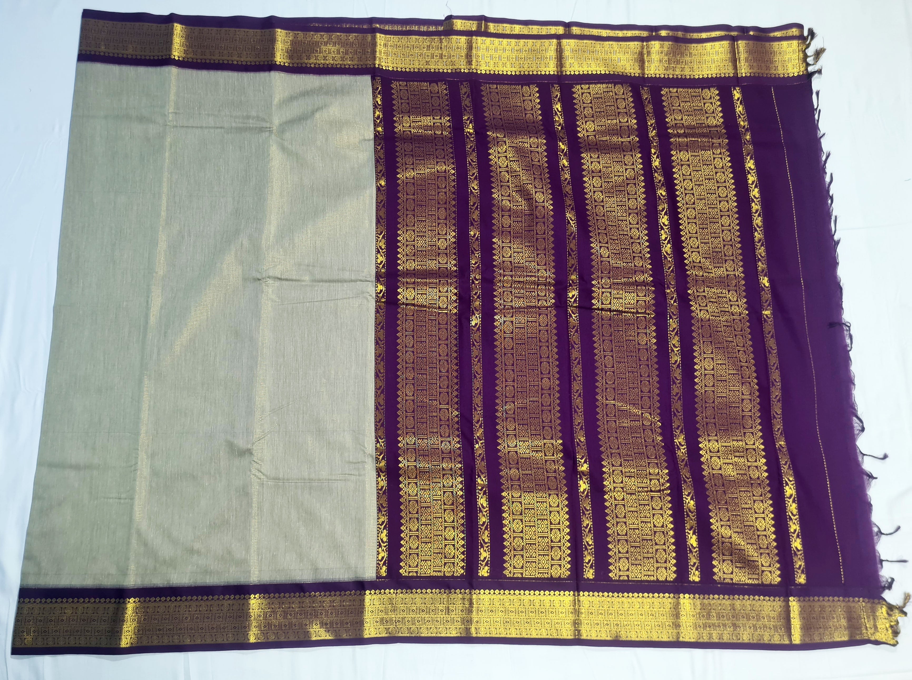 Kanchipuram Agarlic Cotton Sarees