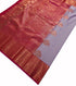 Kanchi Vegan Silk Saree With Contrast Blouse and Rich Jari Pallu