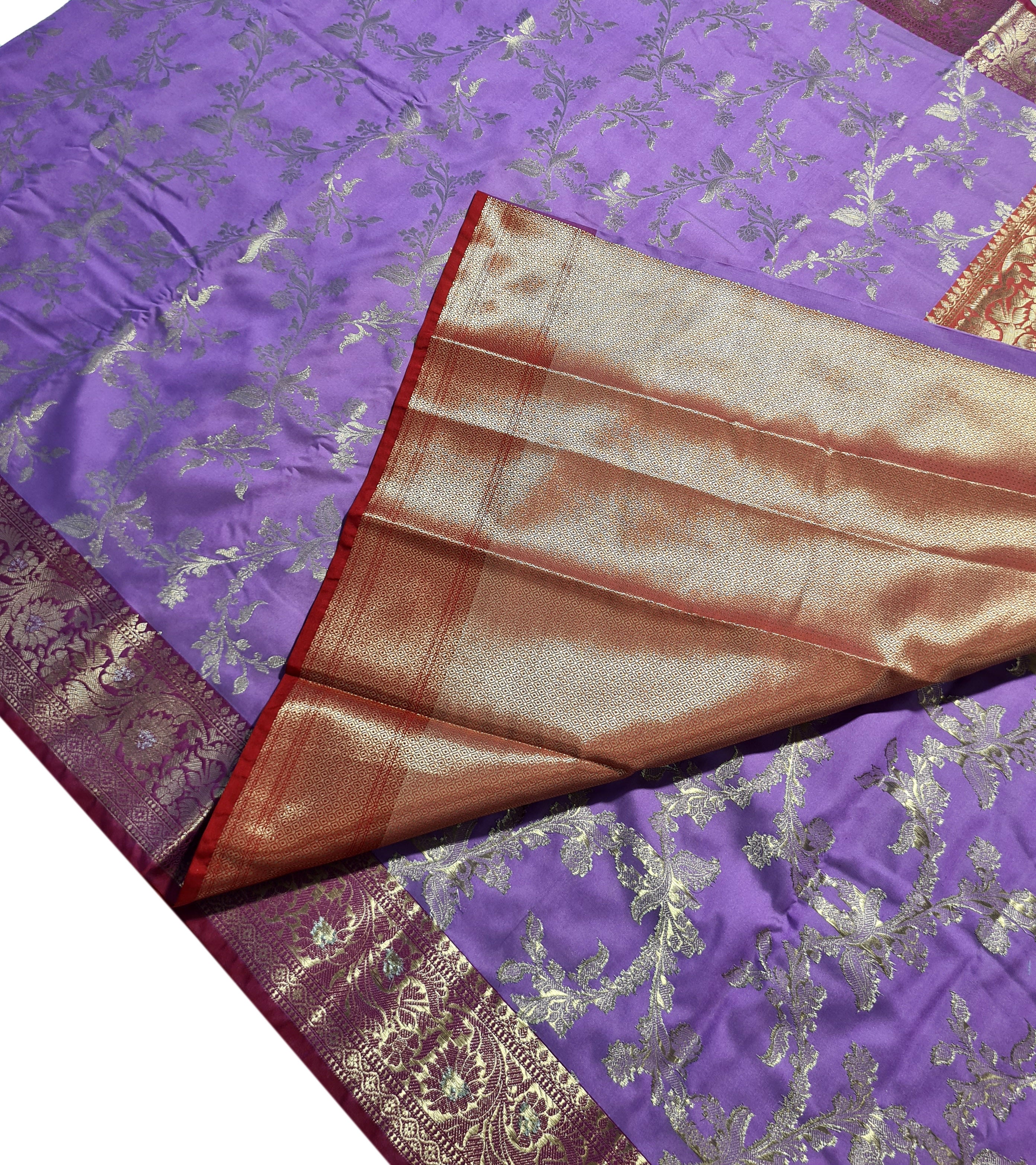 Banarasi Katan Jaal Silk Sarees