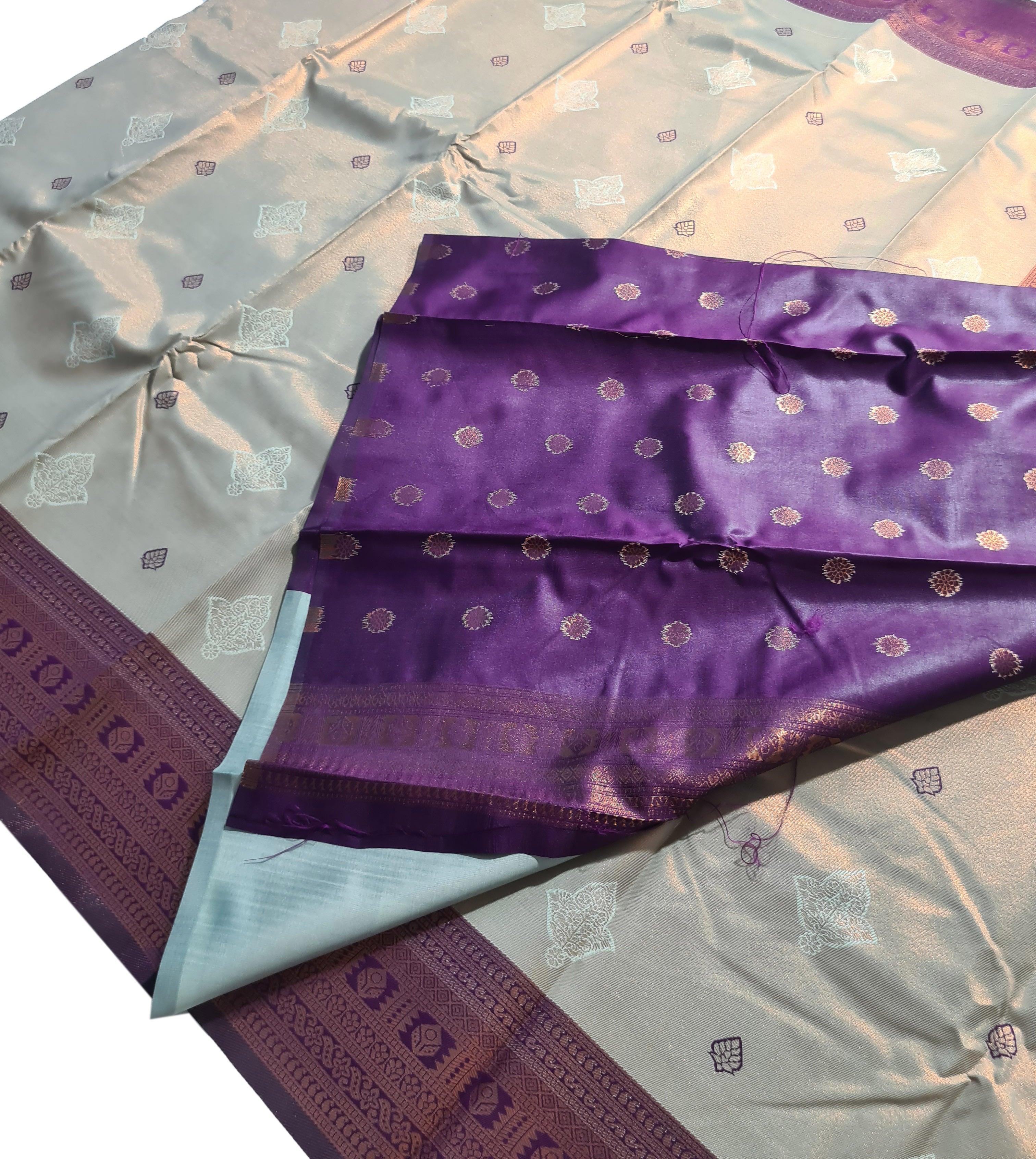 Antique Zari Butta Silk Saree
