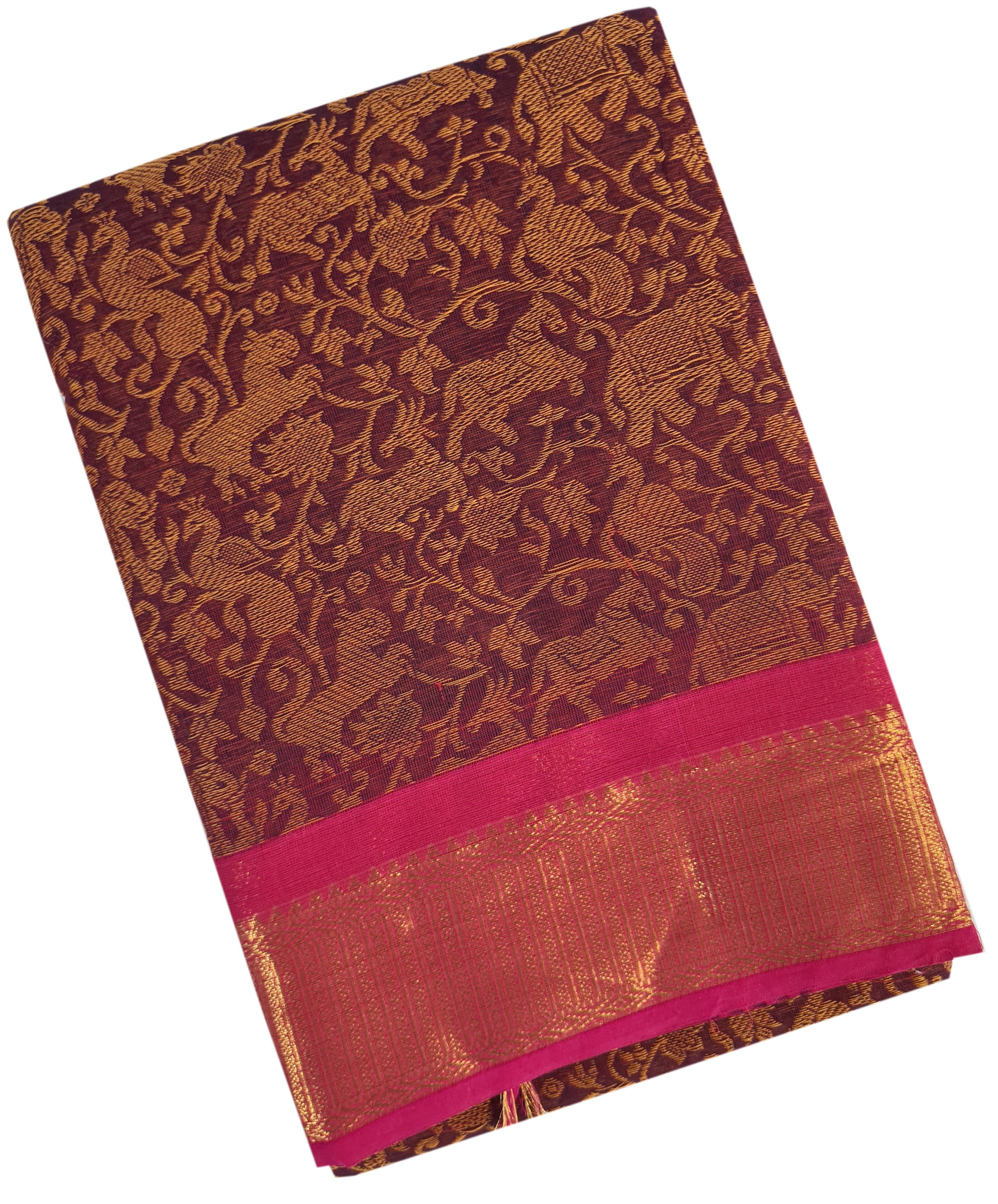 Kanchipuram Cotton Saree With Blouse