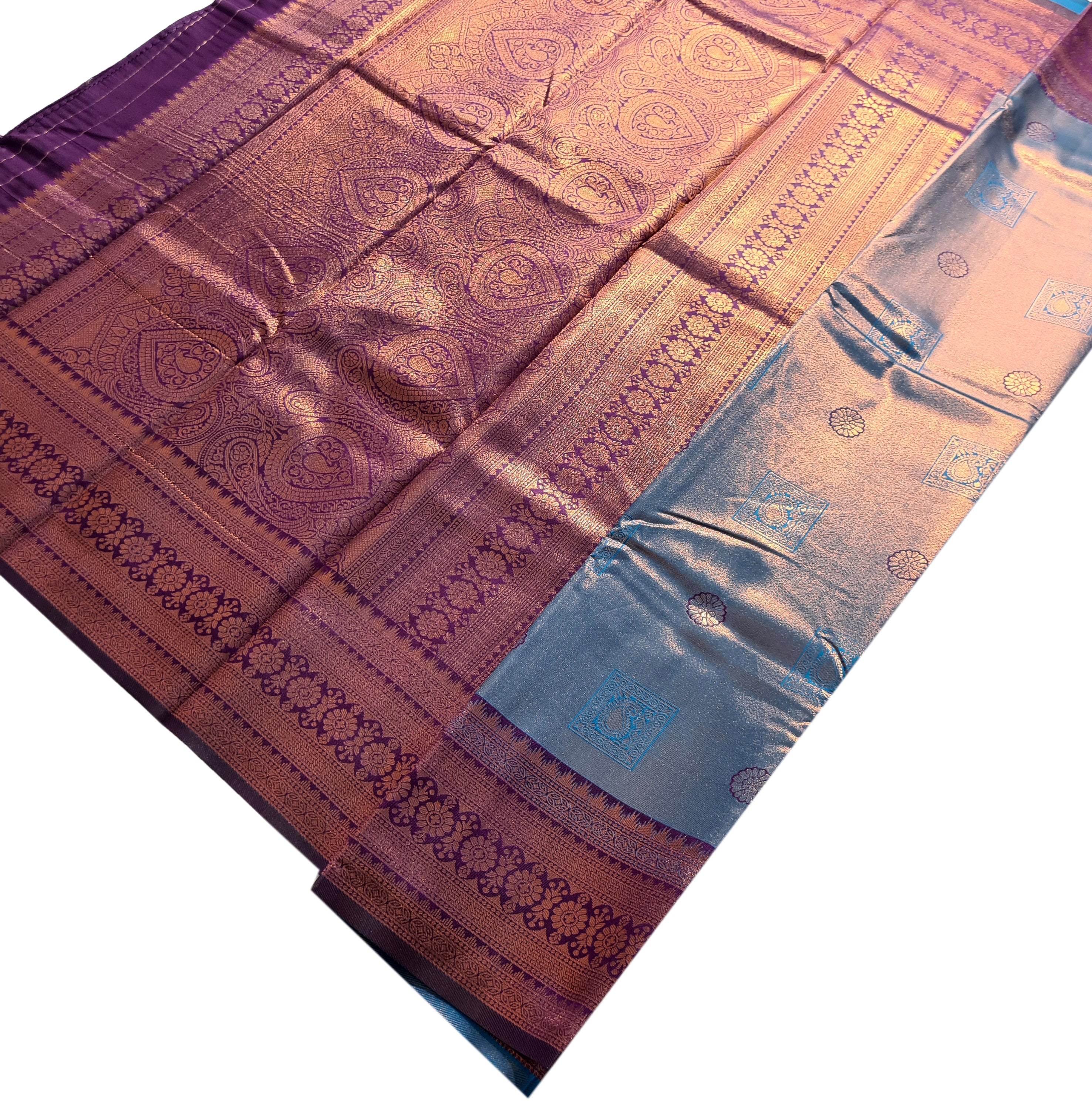 Antique Zari Butta Silk Saree