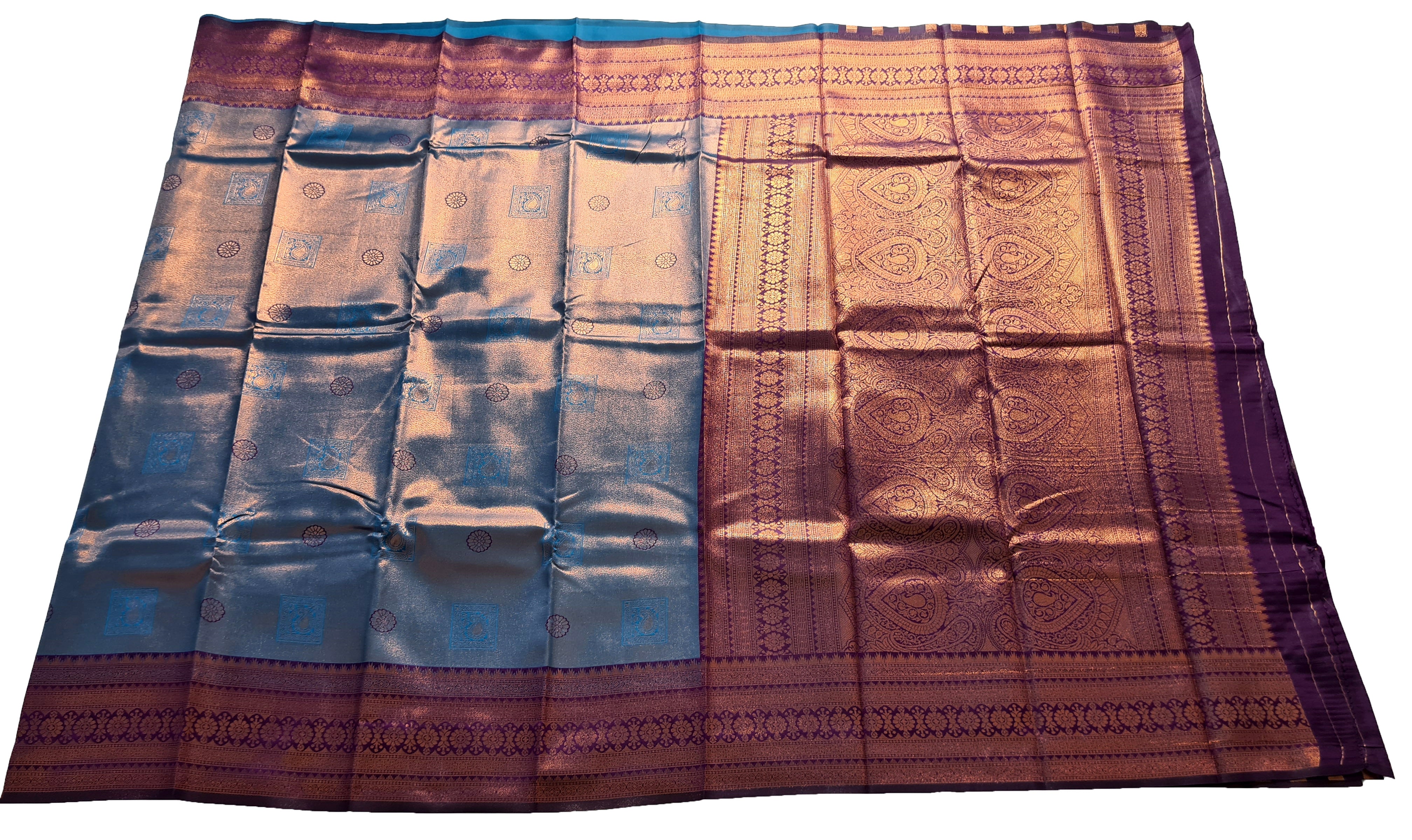 Antique Zari Butta Silk Saree