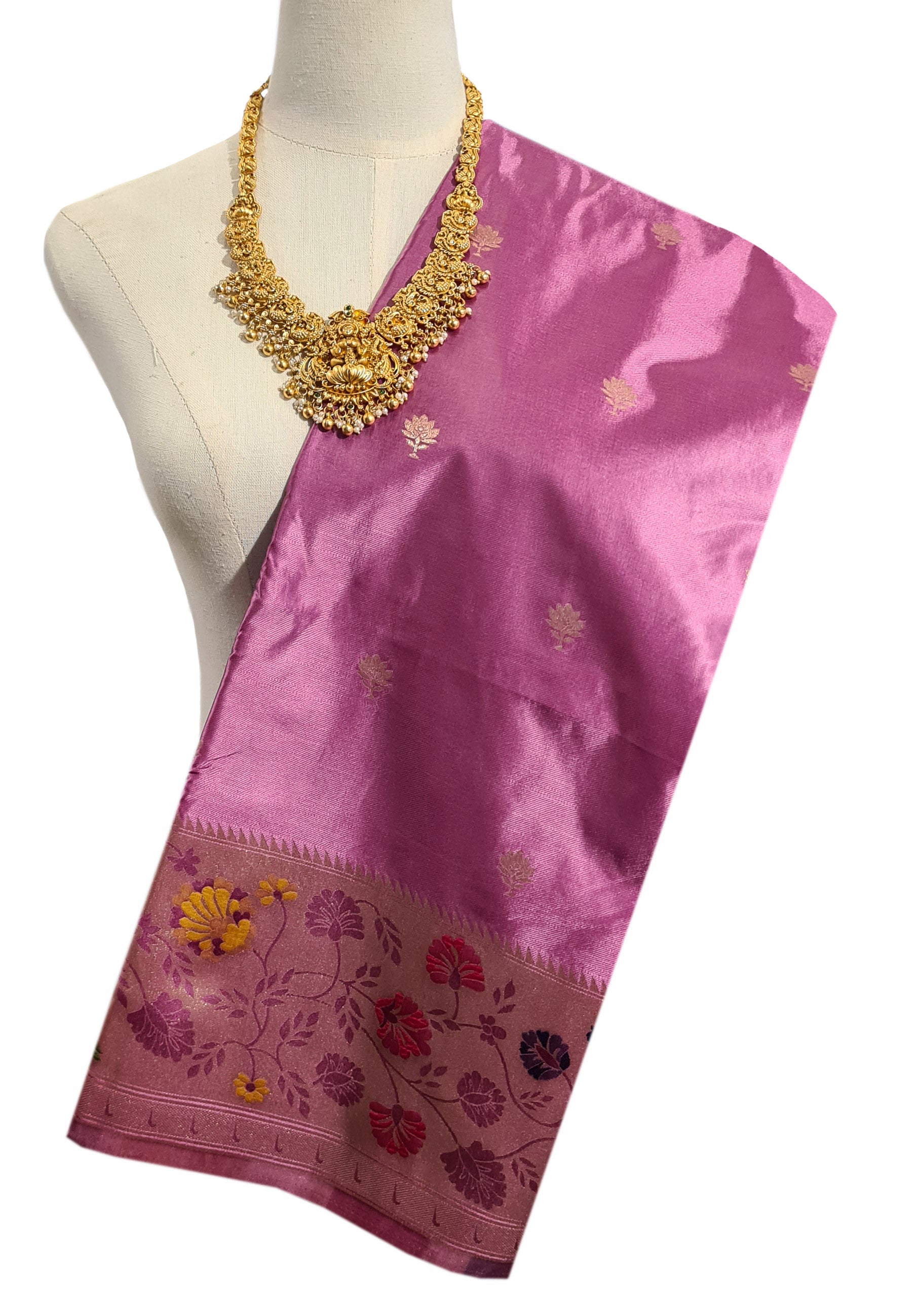 Bengaluru Crape Antic Silk Meena Sarees