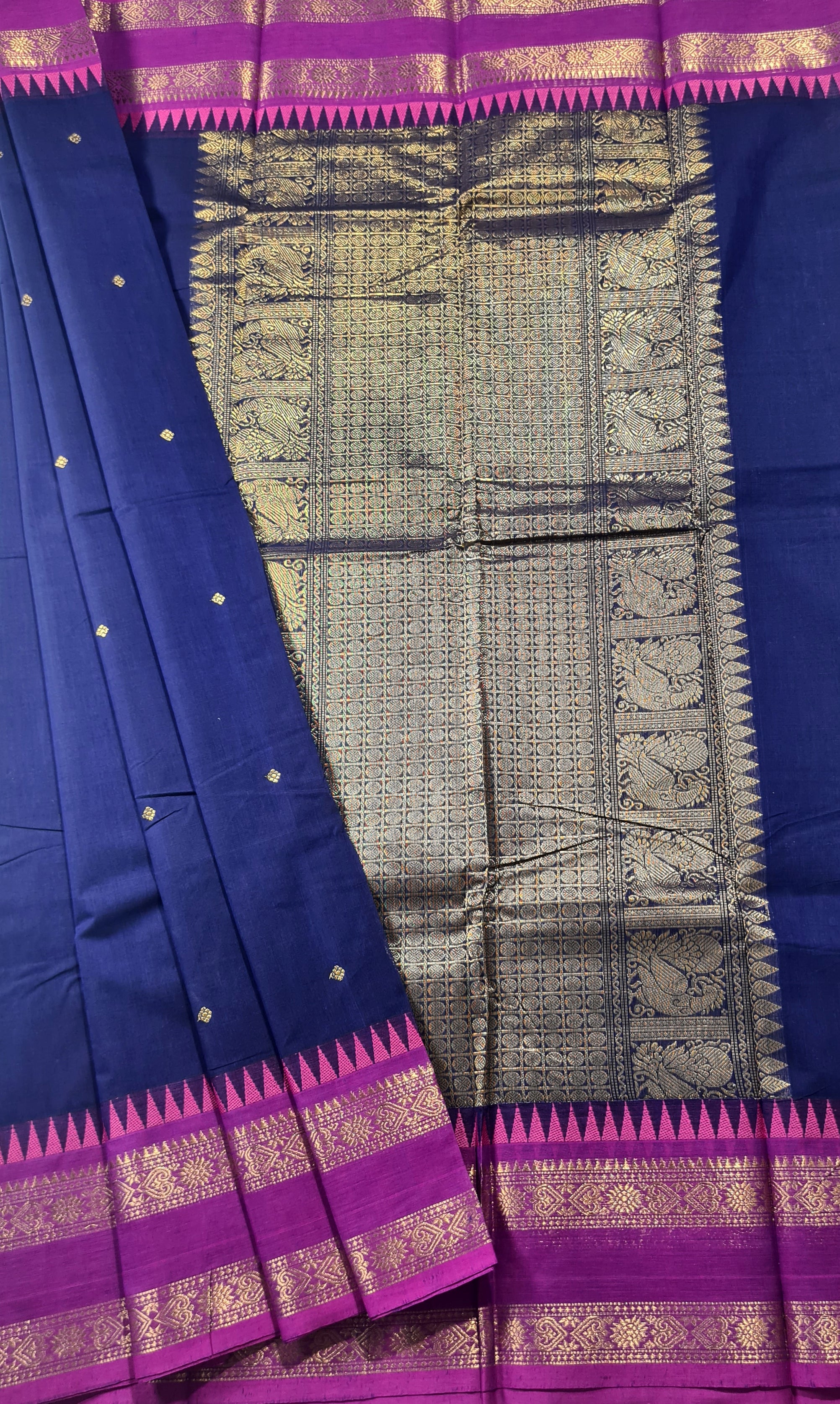 Kanchipuram Pure Rich Cotton Saree with Blouse