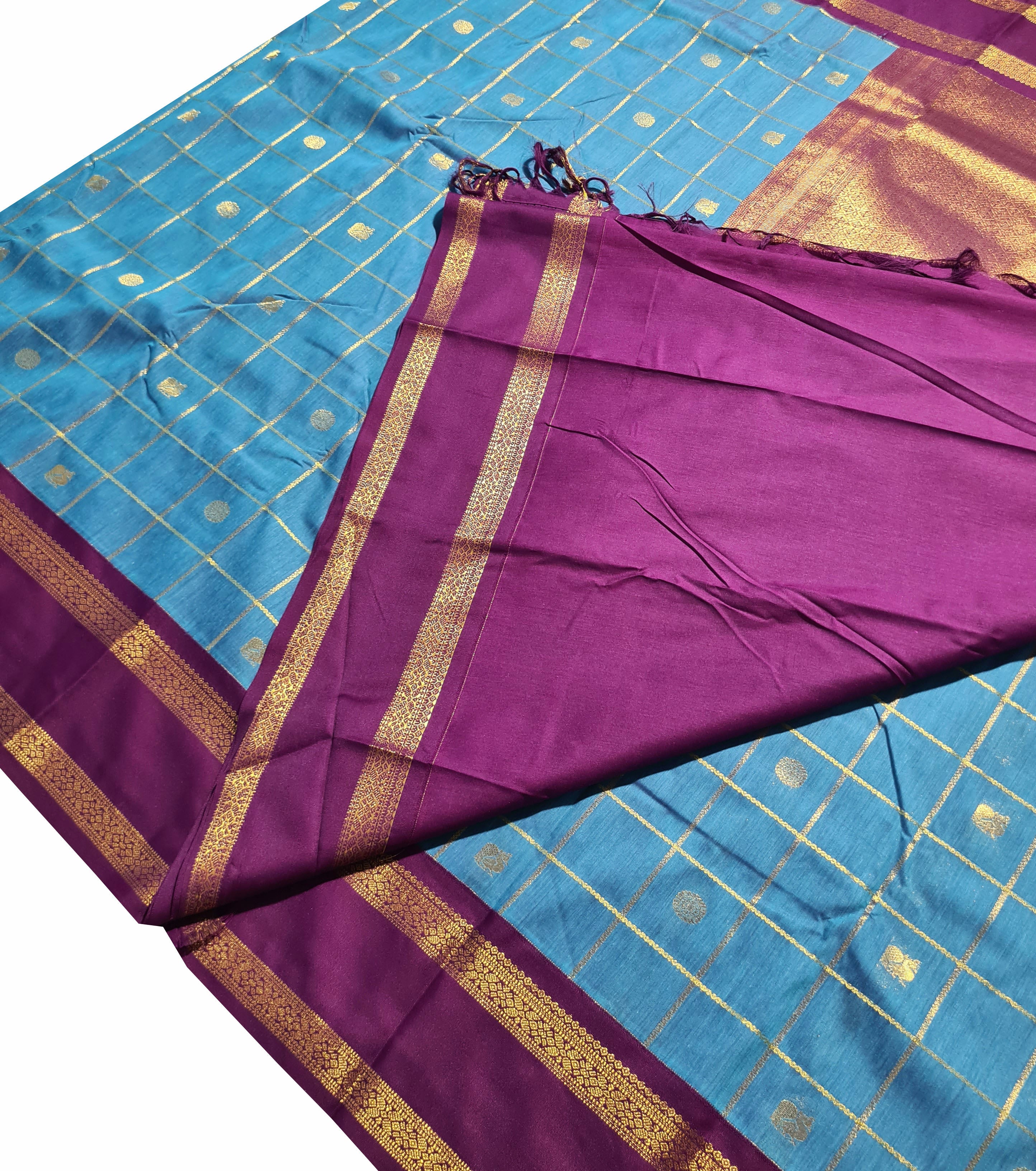 Agarlic soft Cotton silk Sarees