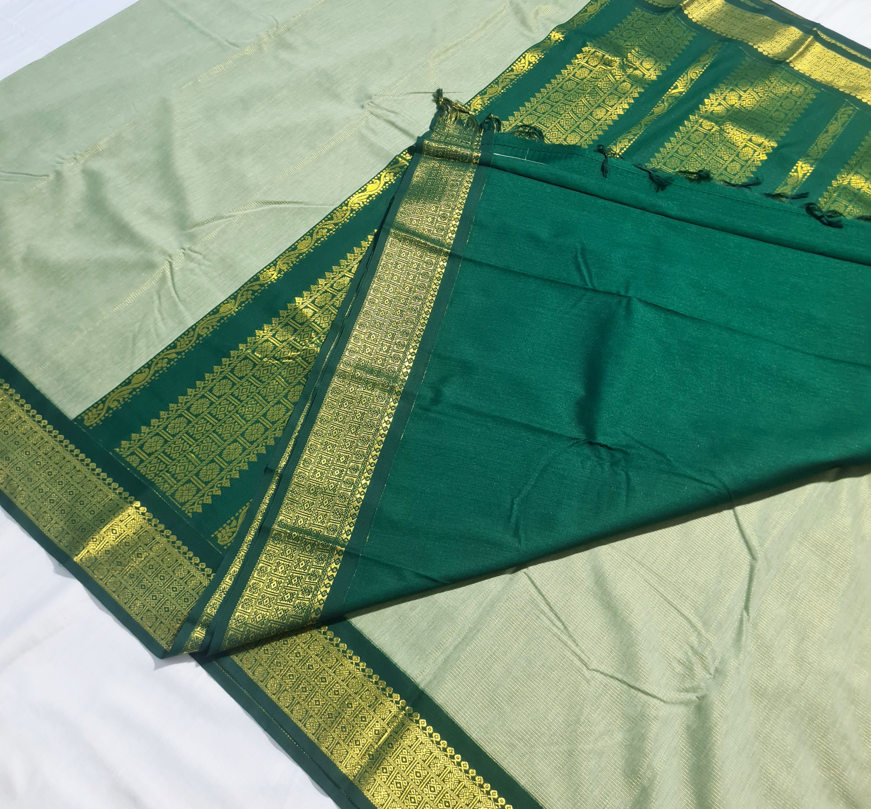 Kanchipuram Agarlic Cotton Sarees